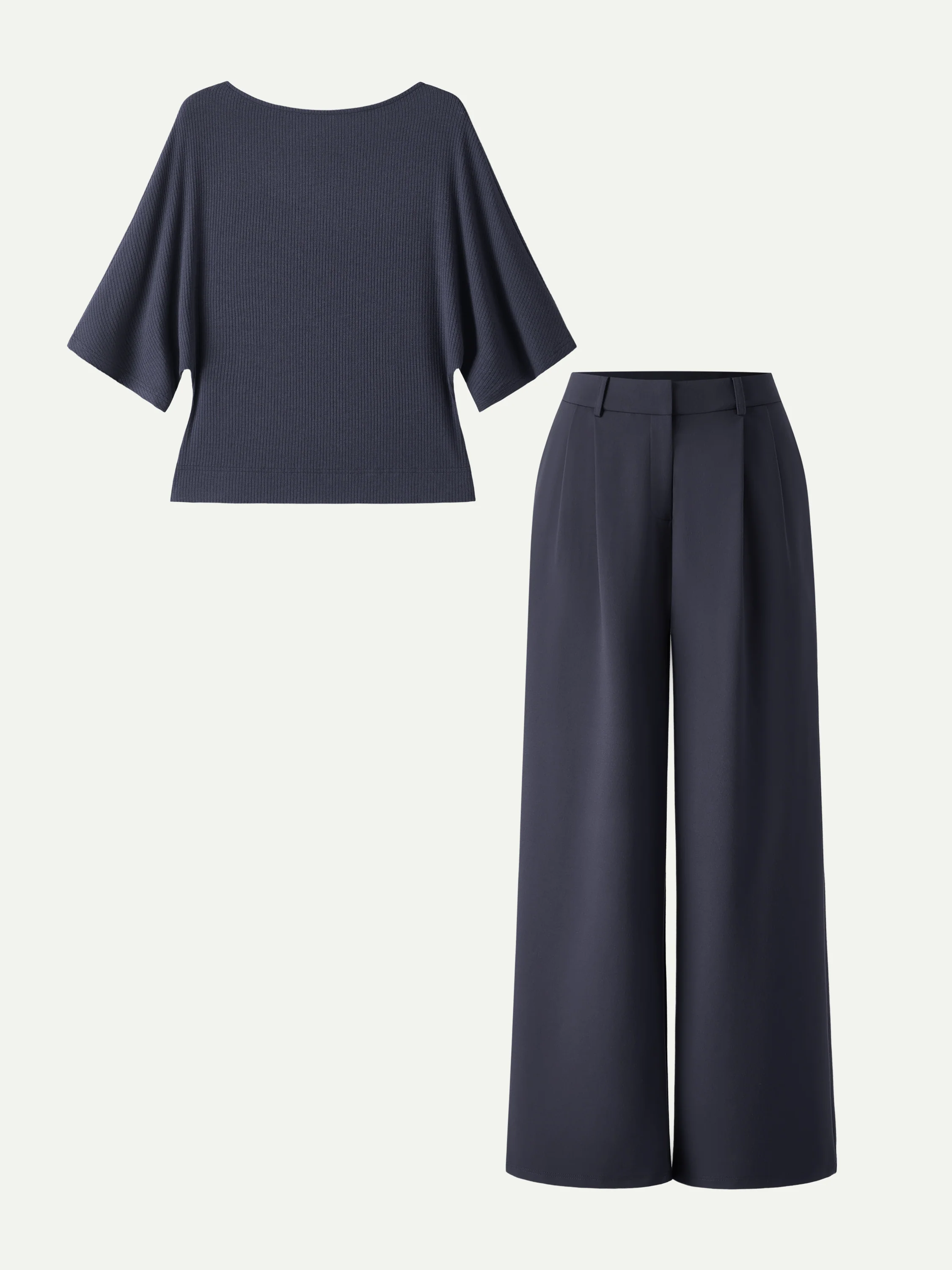 Soft Ribbed Boatneck Relaxed Top - Image 3