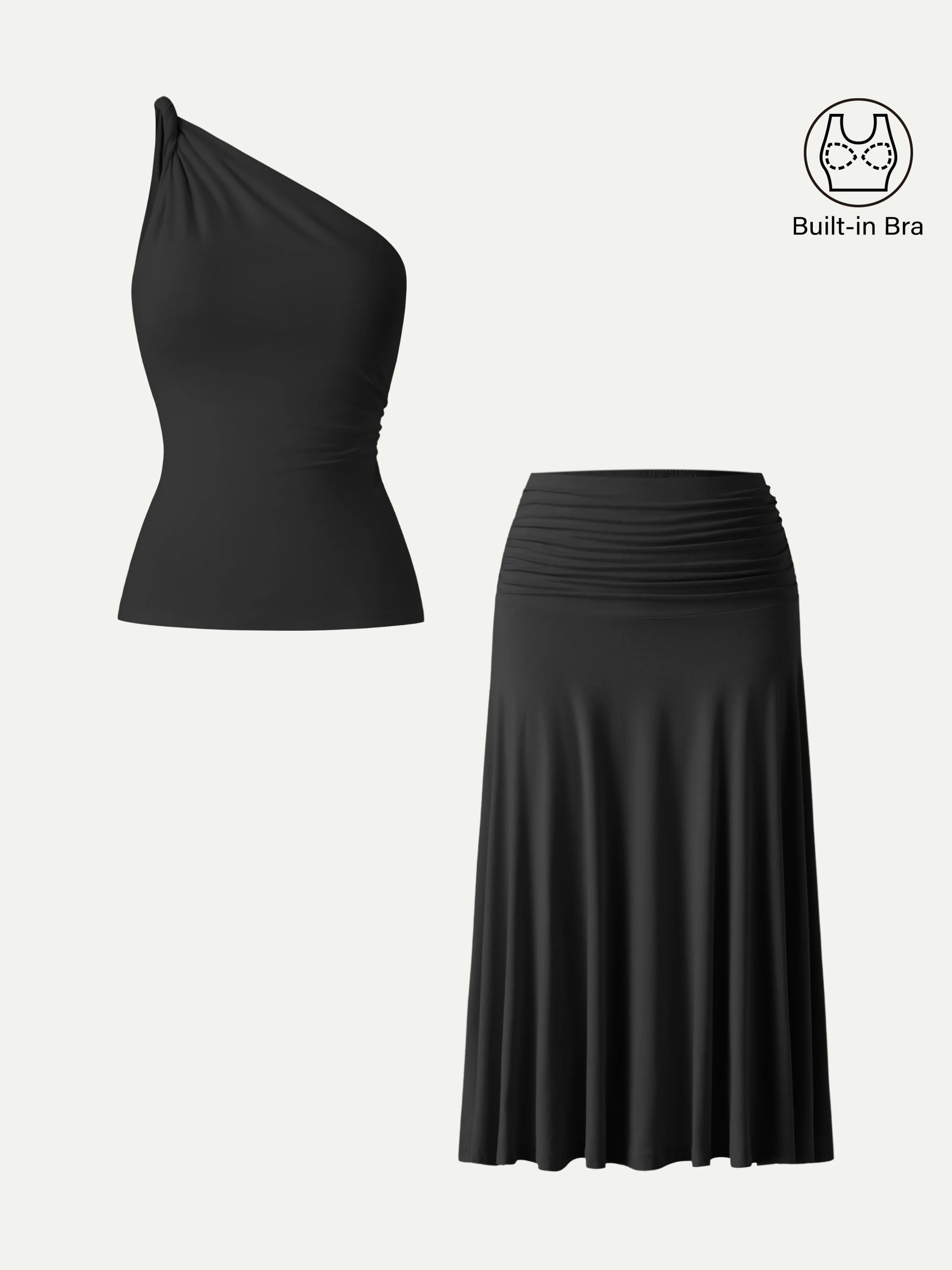 One Shoulder Twisted Bra Tank - Image 4