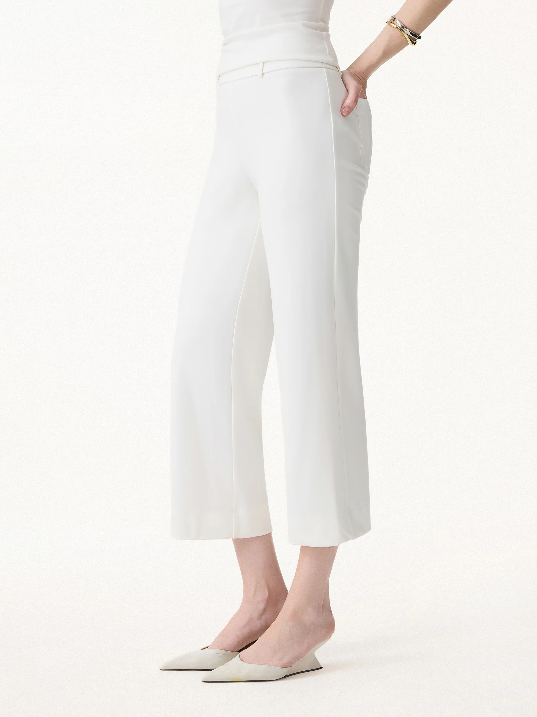2Pcs Set U-Neck Bra Tank & Cropped Pants with Pockets - Image 12