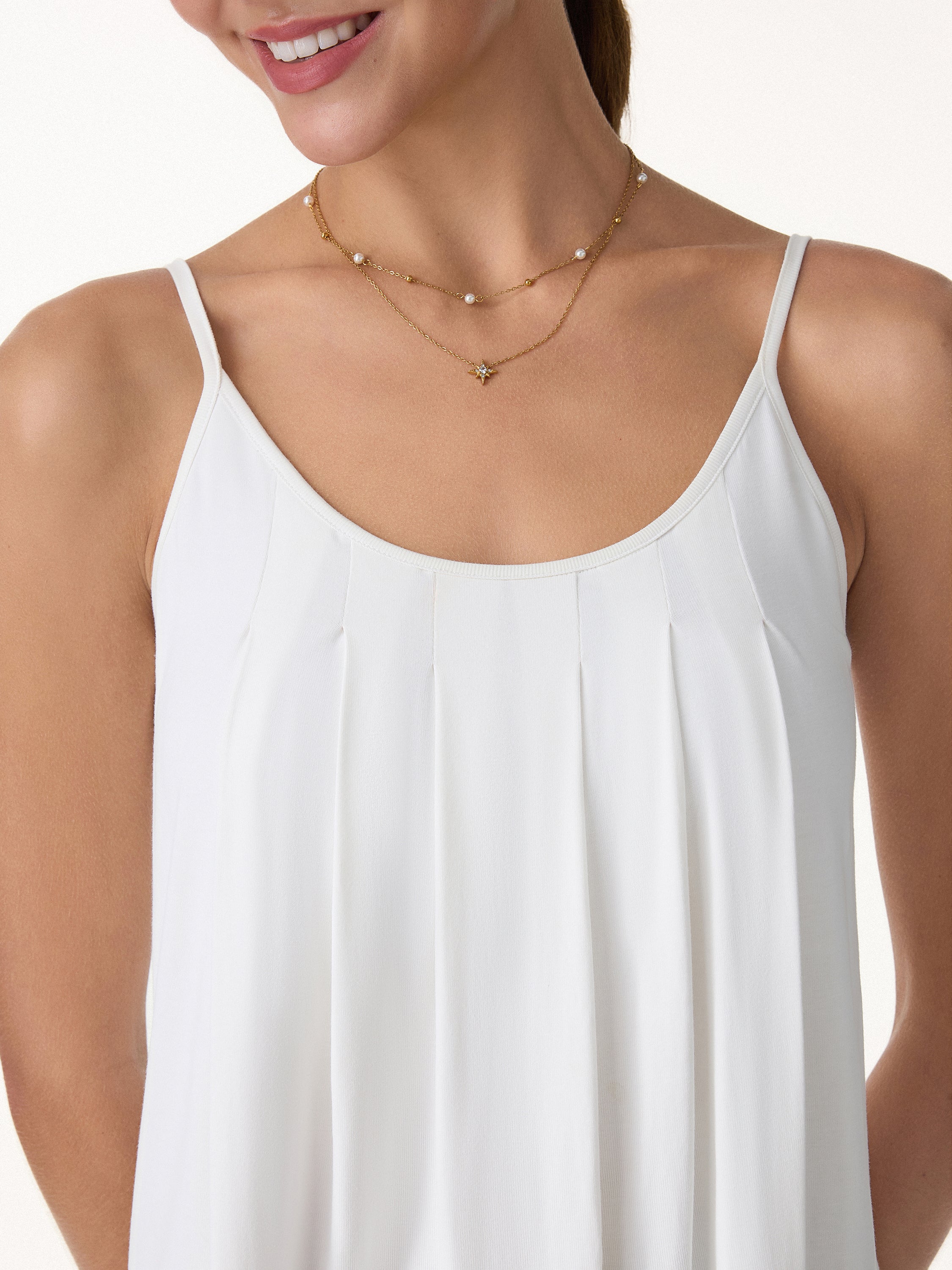 2Pcs Set U-Neck Bra Tank & Cropped Pants with Pockets - Image 6