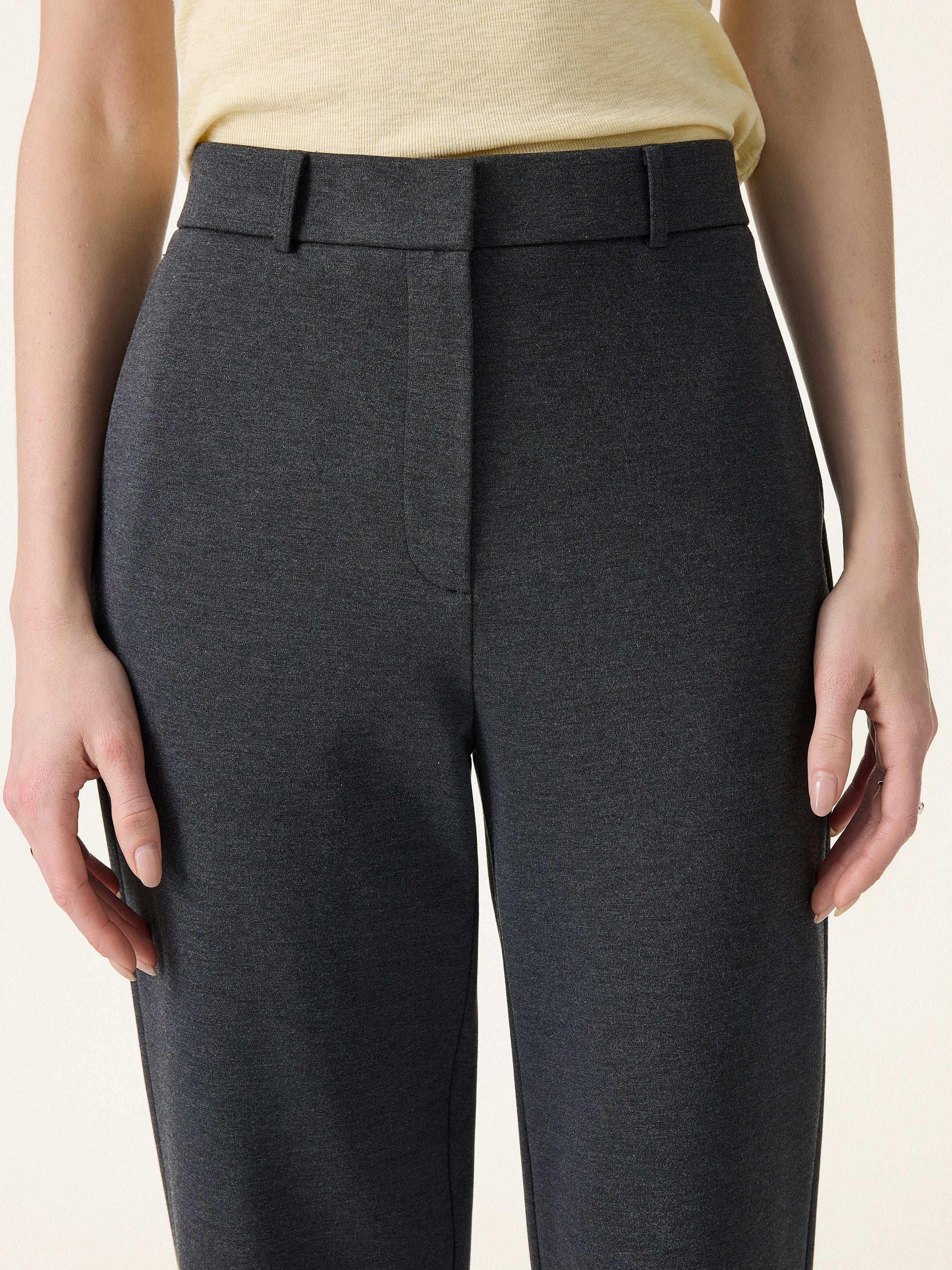 4-Way Stretch High Rise Tapered Leg Pant with Pockets - Image 5