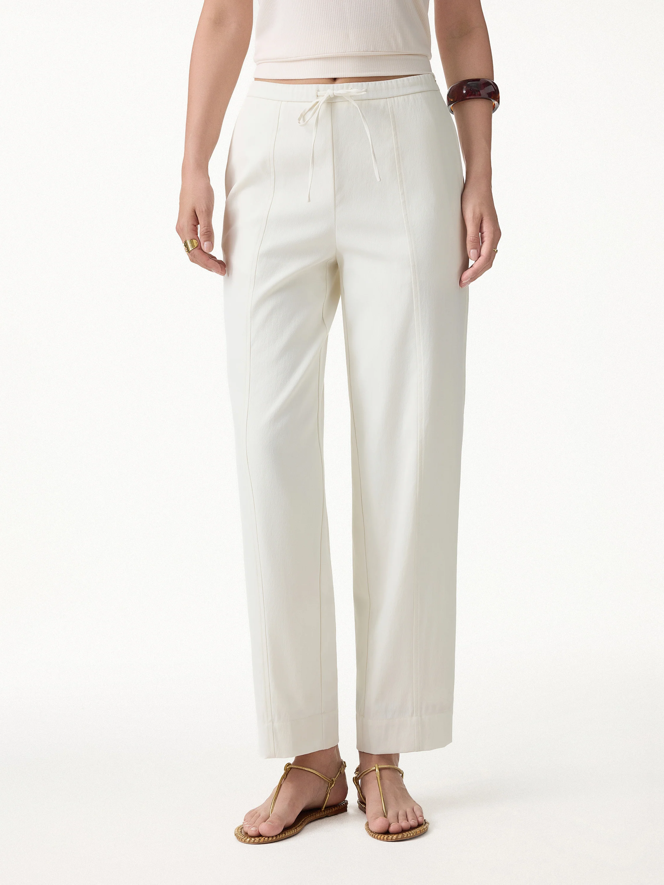 Breathable Linen-Like Summer Travel Pants