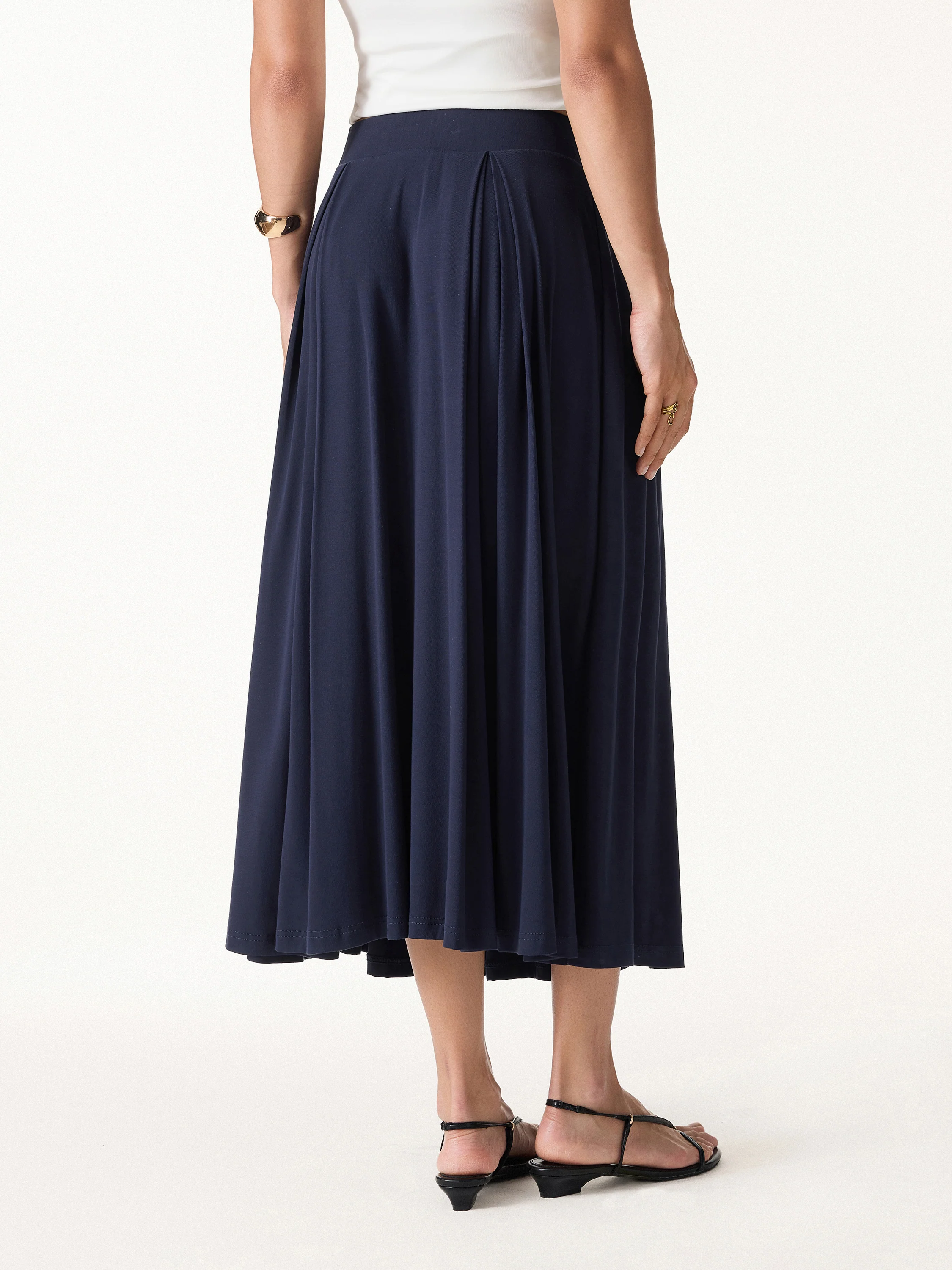 Breezy Drapey Midi Skirt - Image 6