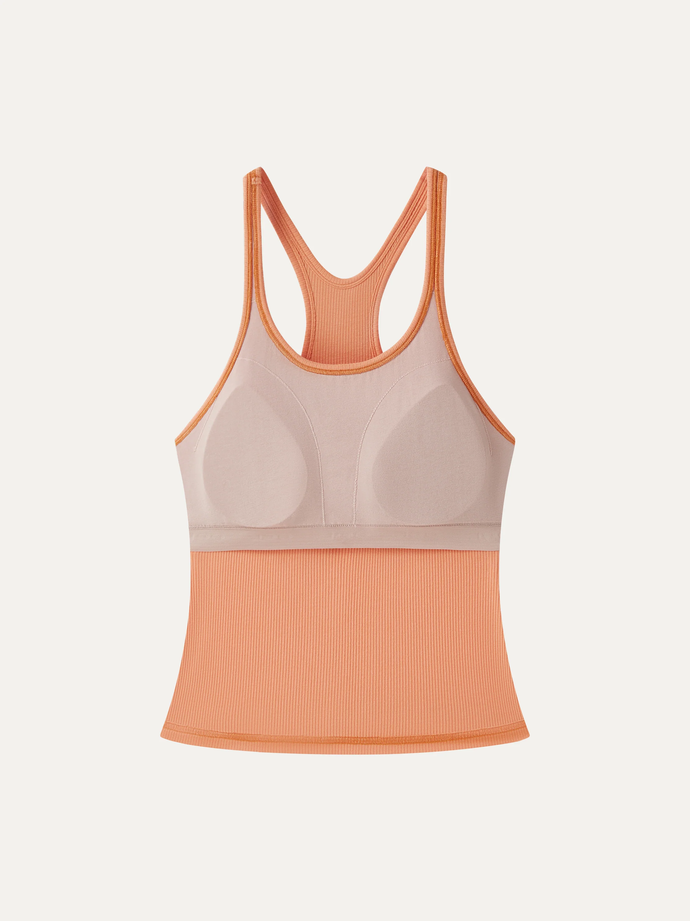 Cool-Touch Ribbed Scoop Neck Racer Back Bra Tank - Image 7