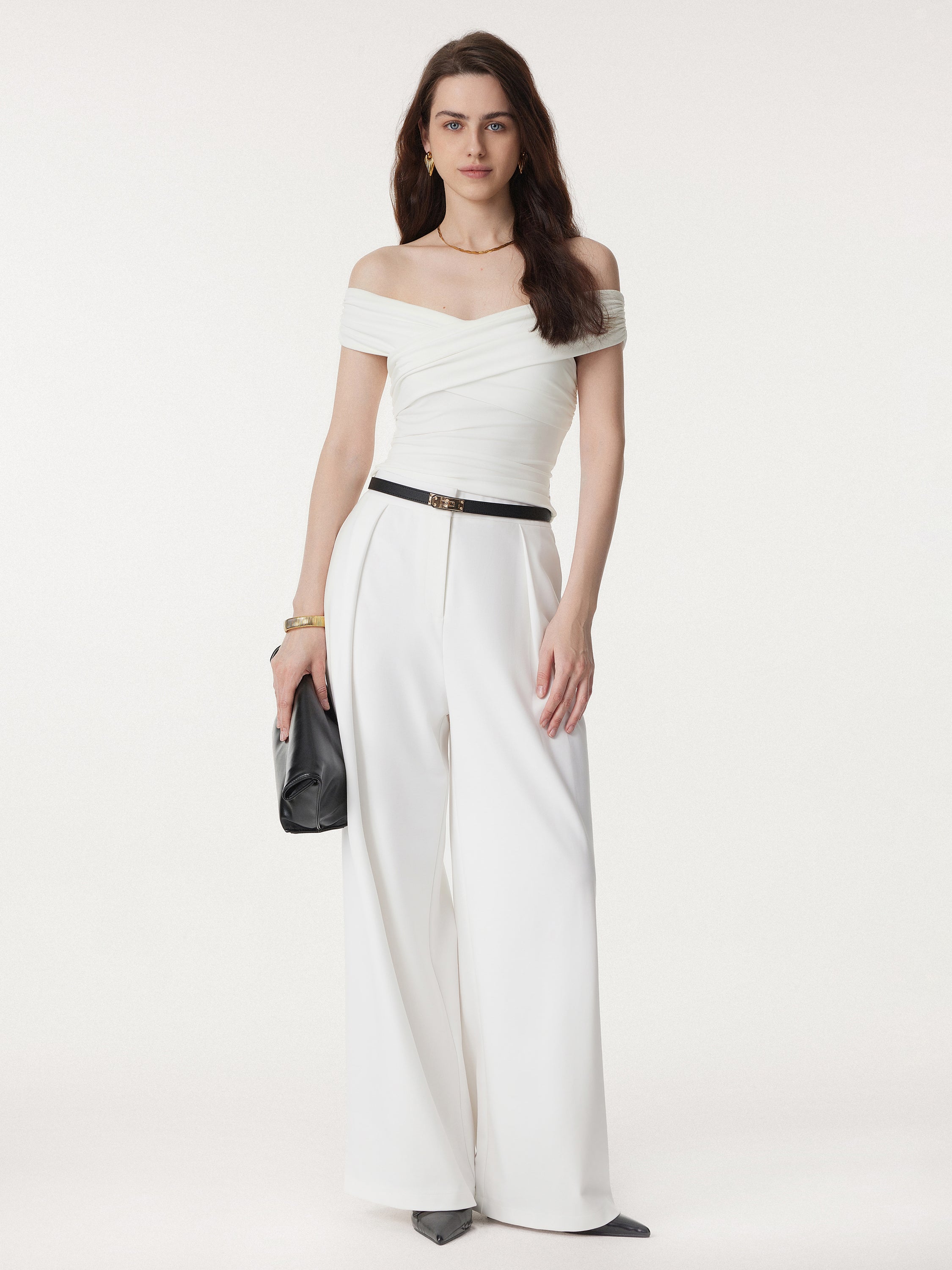 Criss Cross Off Shoulder New Airy Bra Top - Image 8