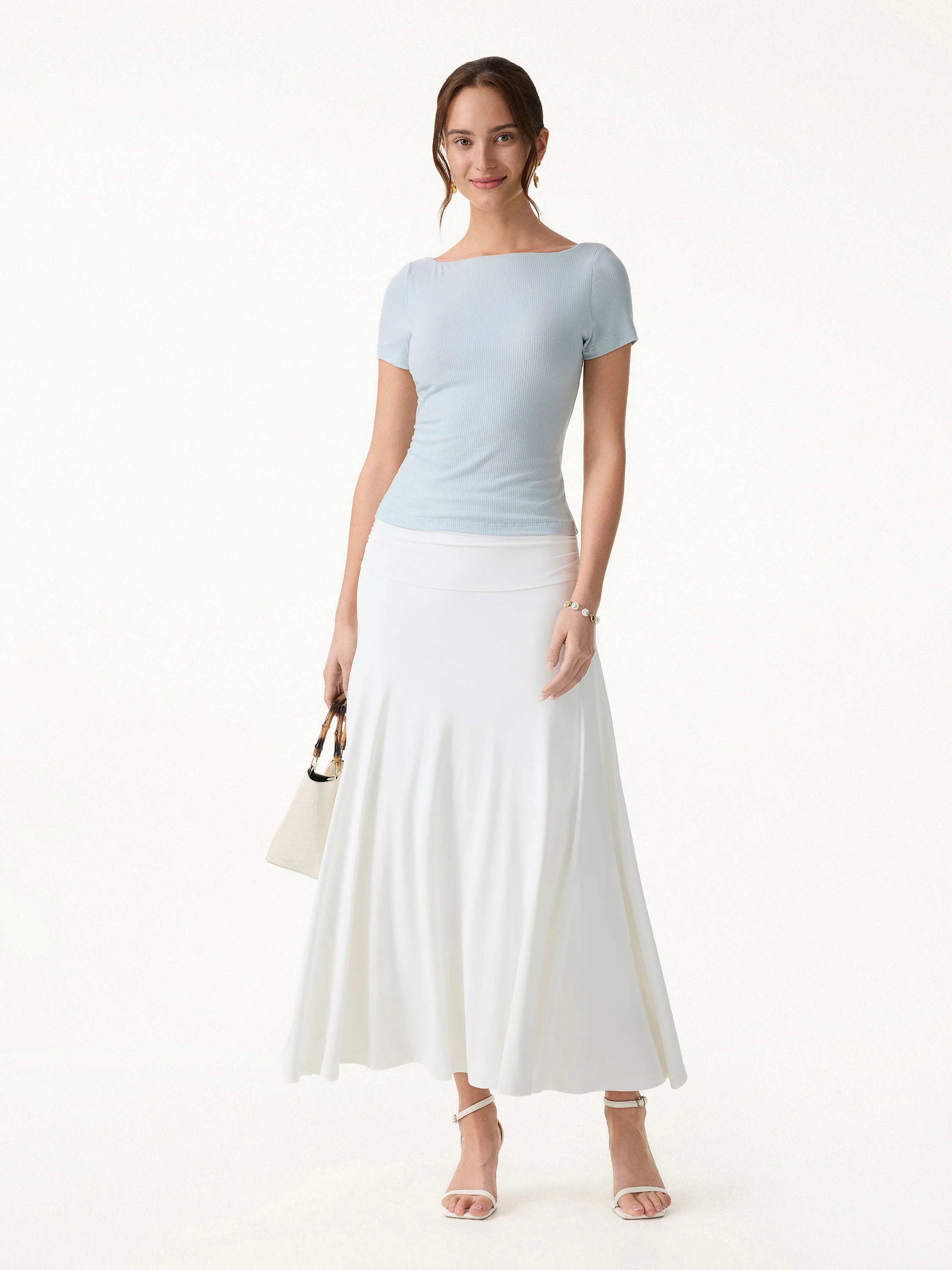 Cooling Ribbed Open Back Summer Bra Top - Image 4