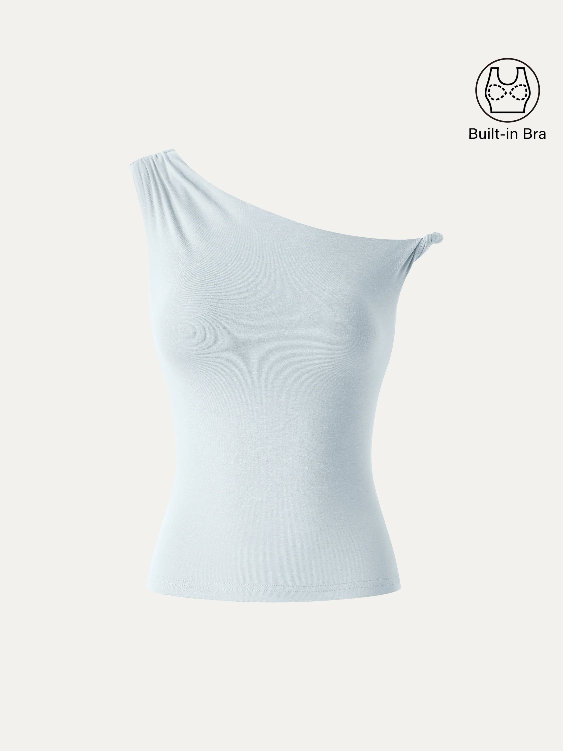 CoolTouch Asymmetrical Shoulder Bra Top - Image 11