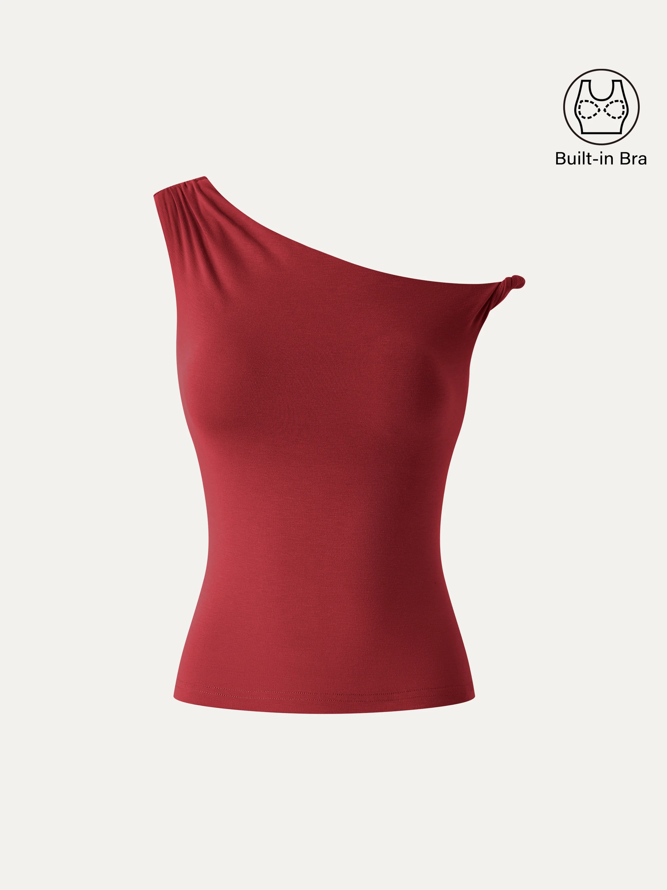 CoolTouch Asymmetrical Shoulder Bra Top - Image 14