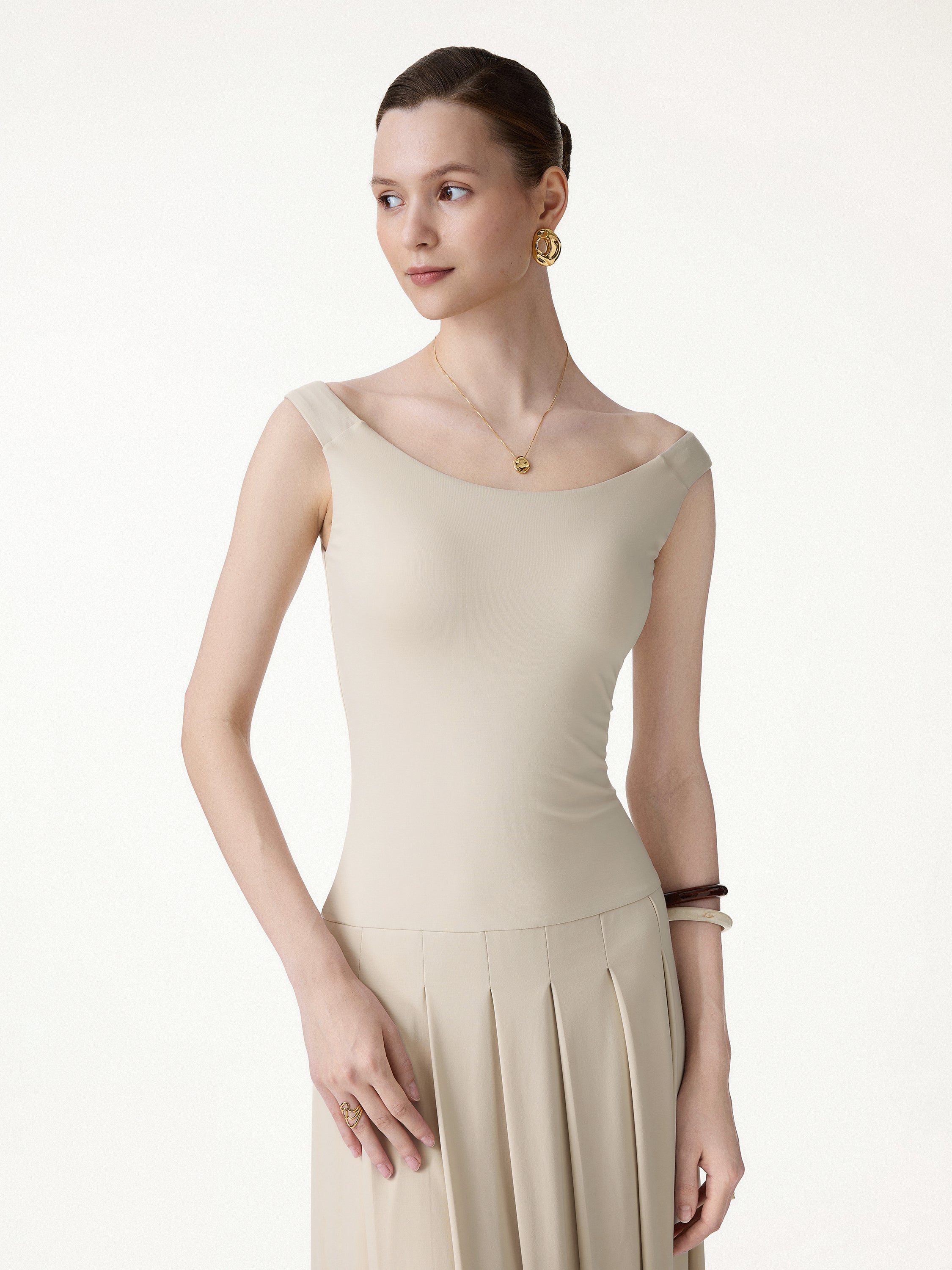 CoolTouch Multi-Wear Pleated Midi Bra Dress - Image 9