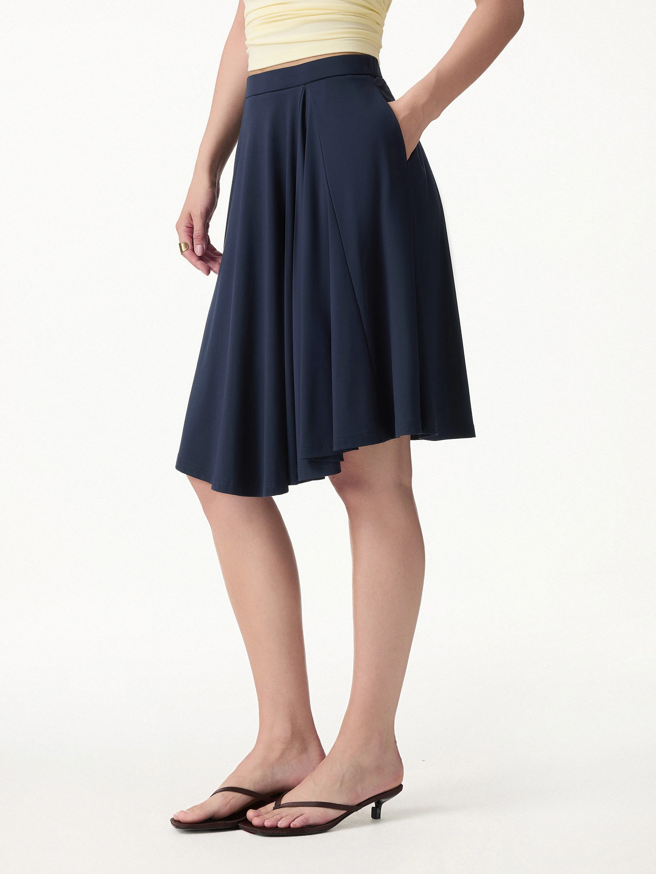 CoolTouch Ponte Circle Skirt with Pockets - Image 5
