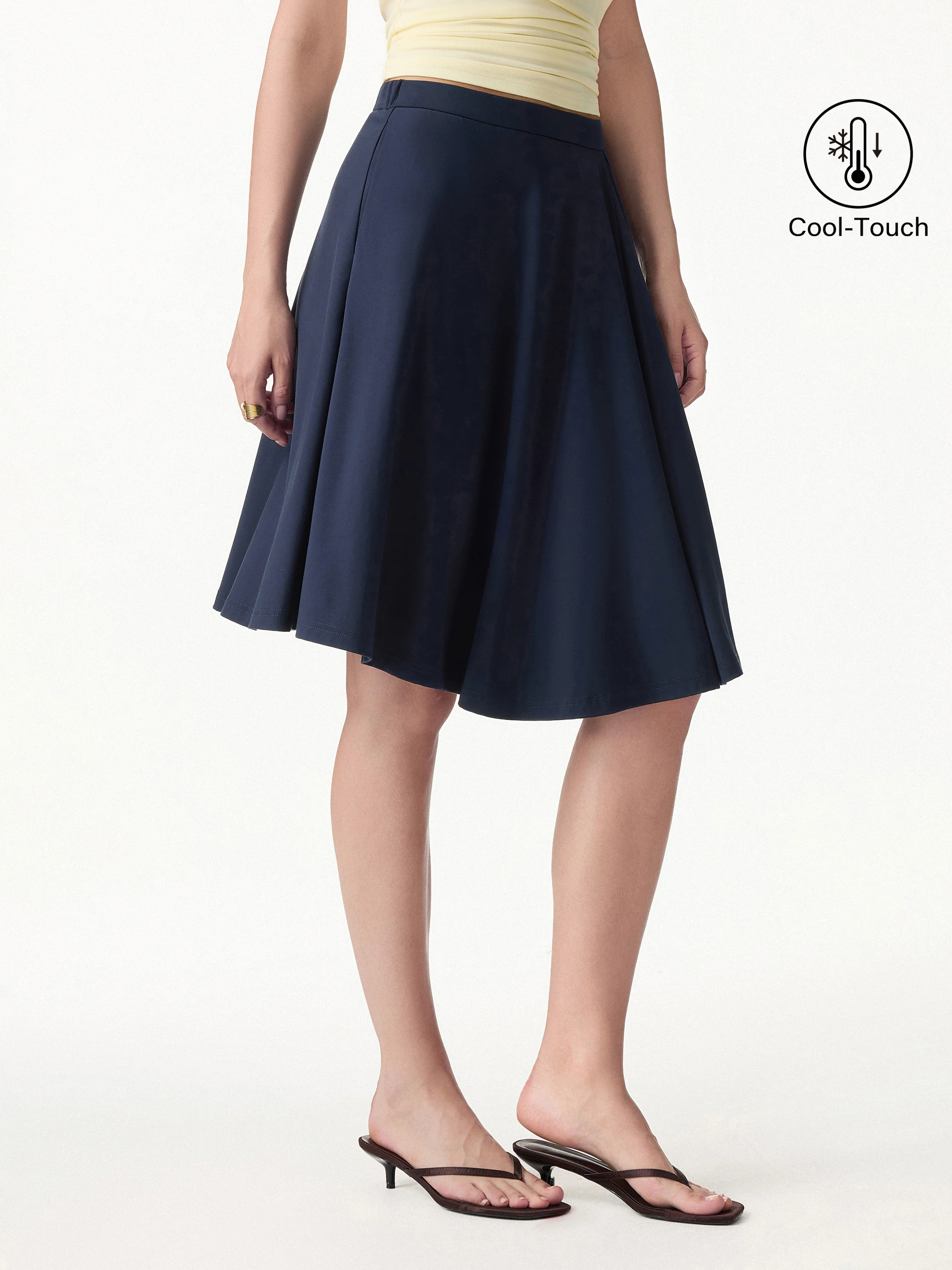 CoolTouch Ponte Circle Skirt with Pockets - Image 6