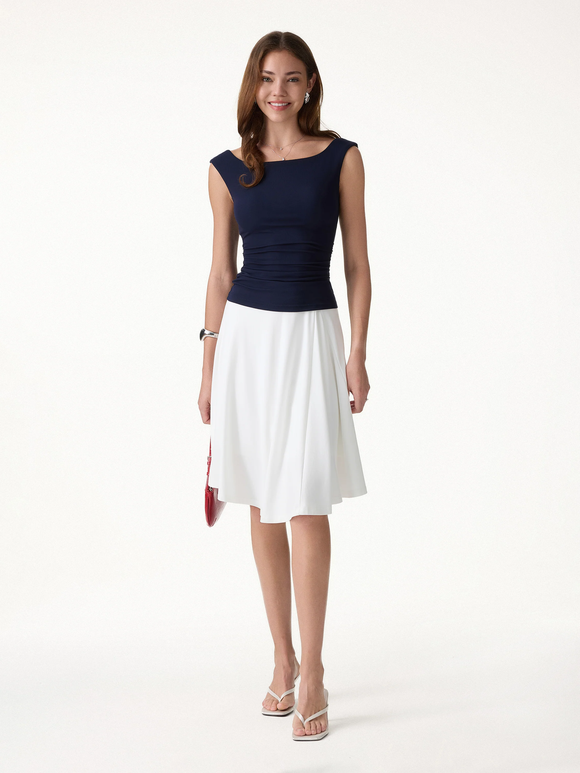 CoolTouch Ponte Midi Circle Skirt - Image 3