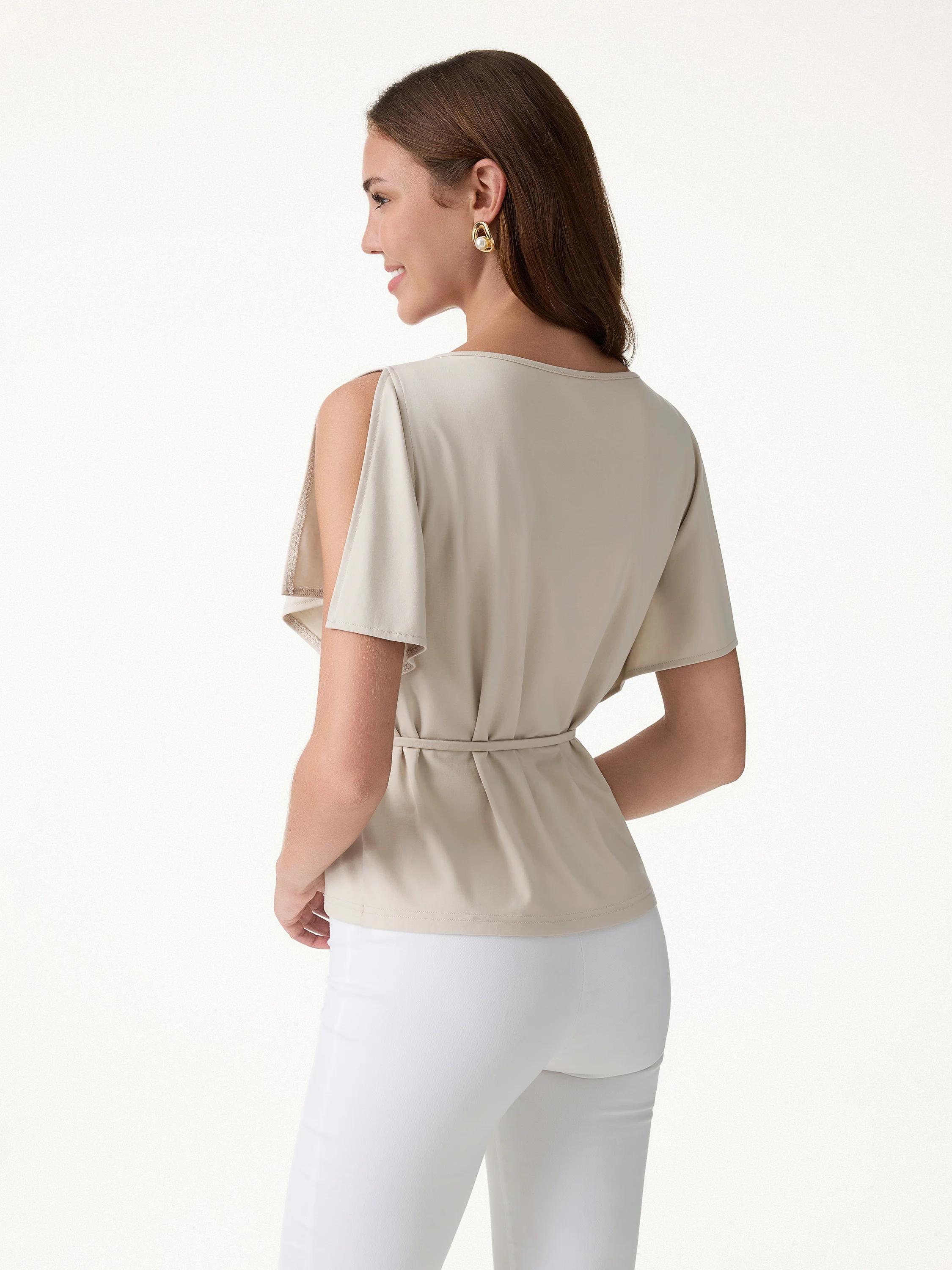 CoolTouch Relaxed Boatneck Self-Tie Top - Image 8