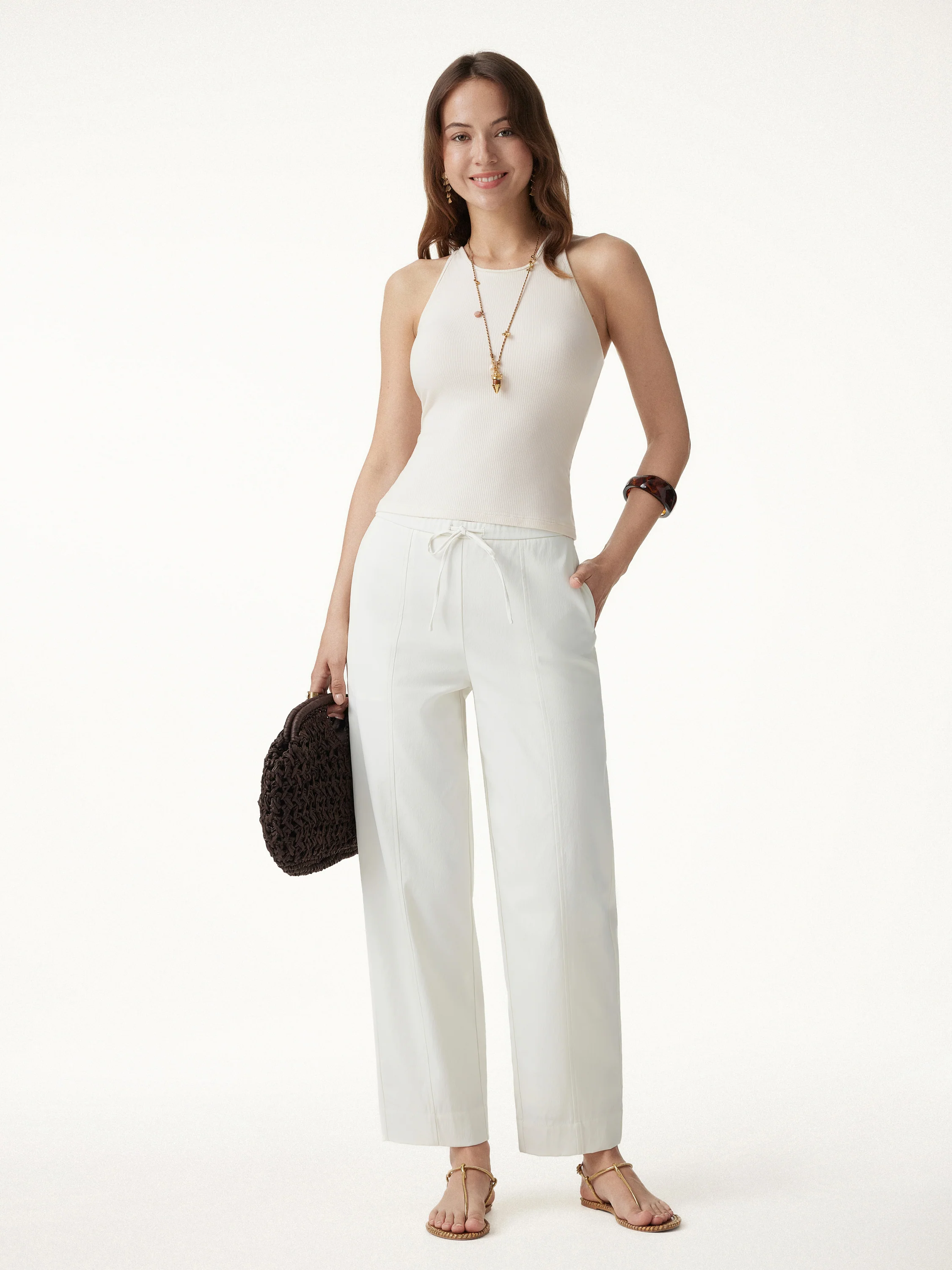 CoolTouch Ribbed Racer Back Bra Tank - Image 3