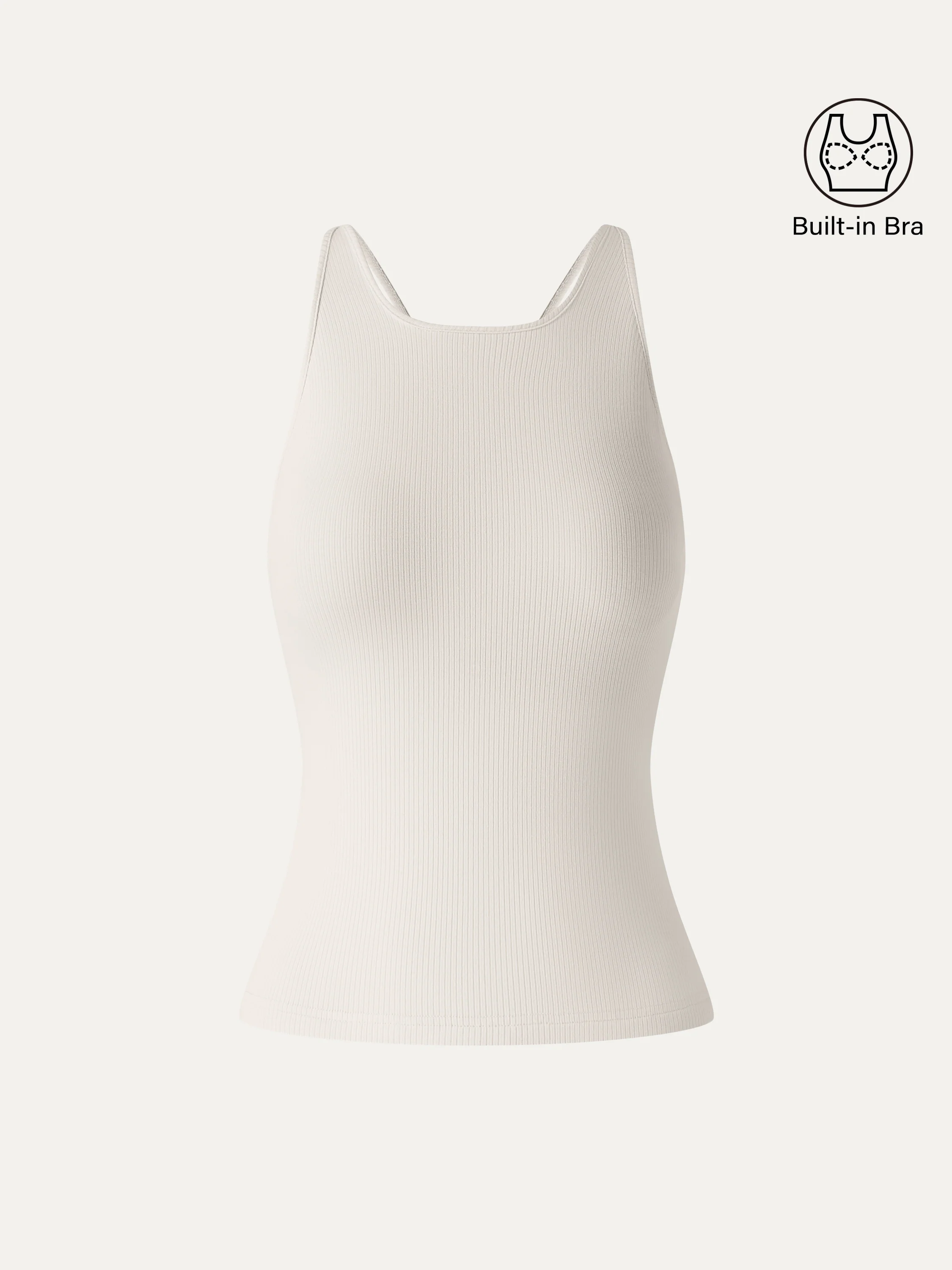 CoolTouch Ribbed Racer Back Bra Tank - Image 9