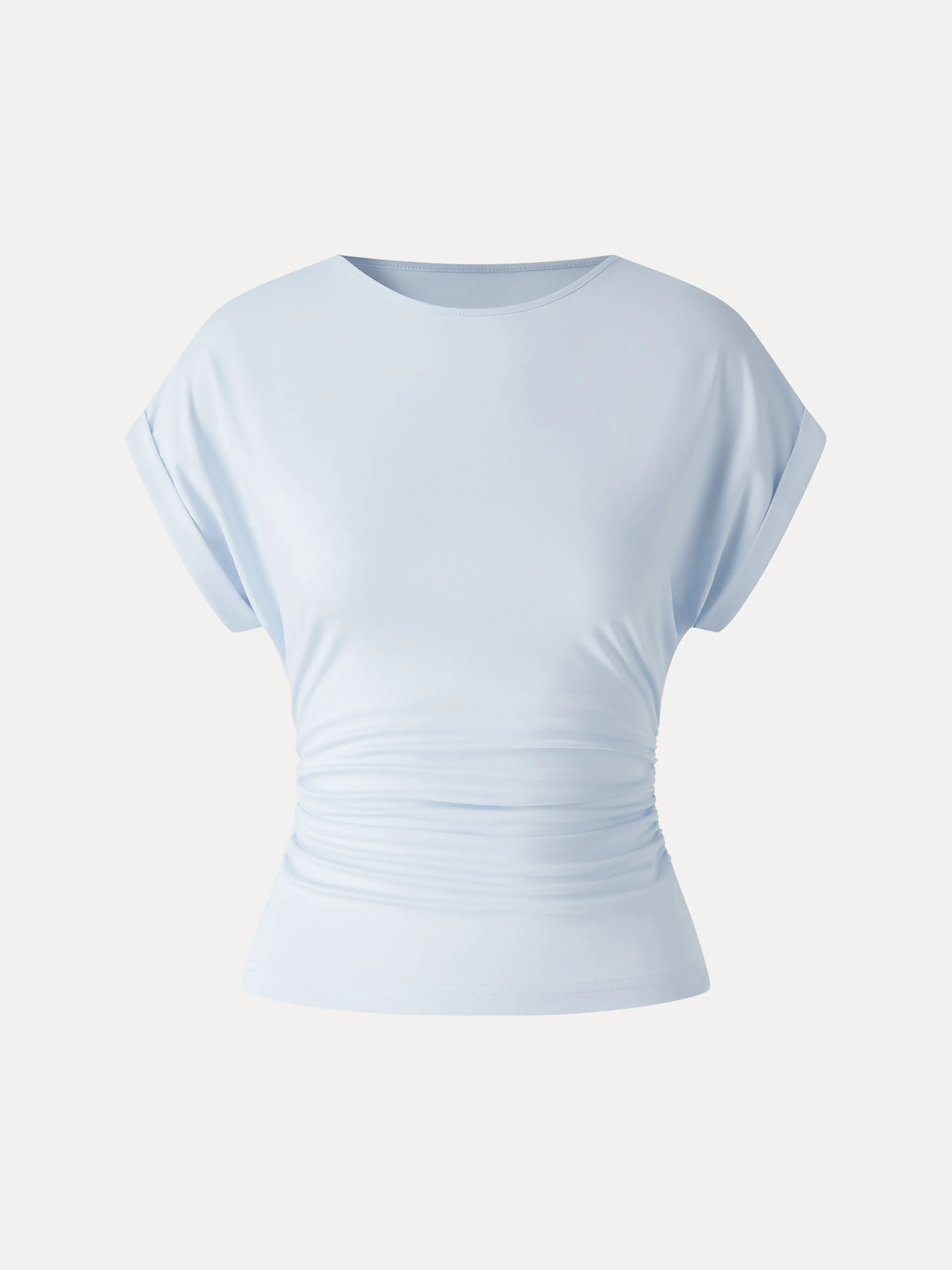 CoolTouch Round Neck Ruched Tee - Image 11
