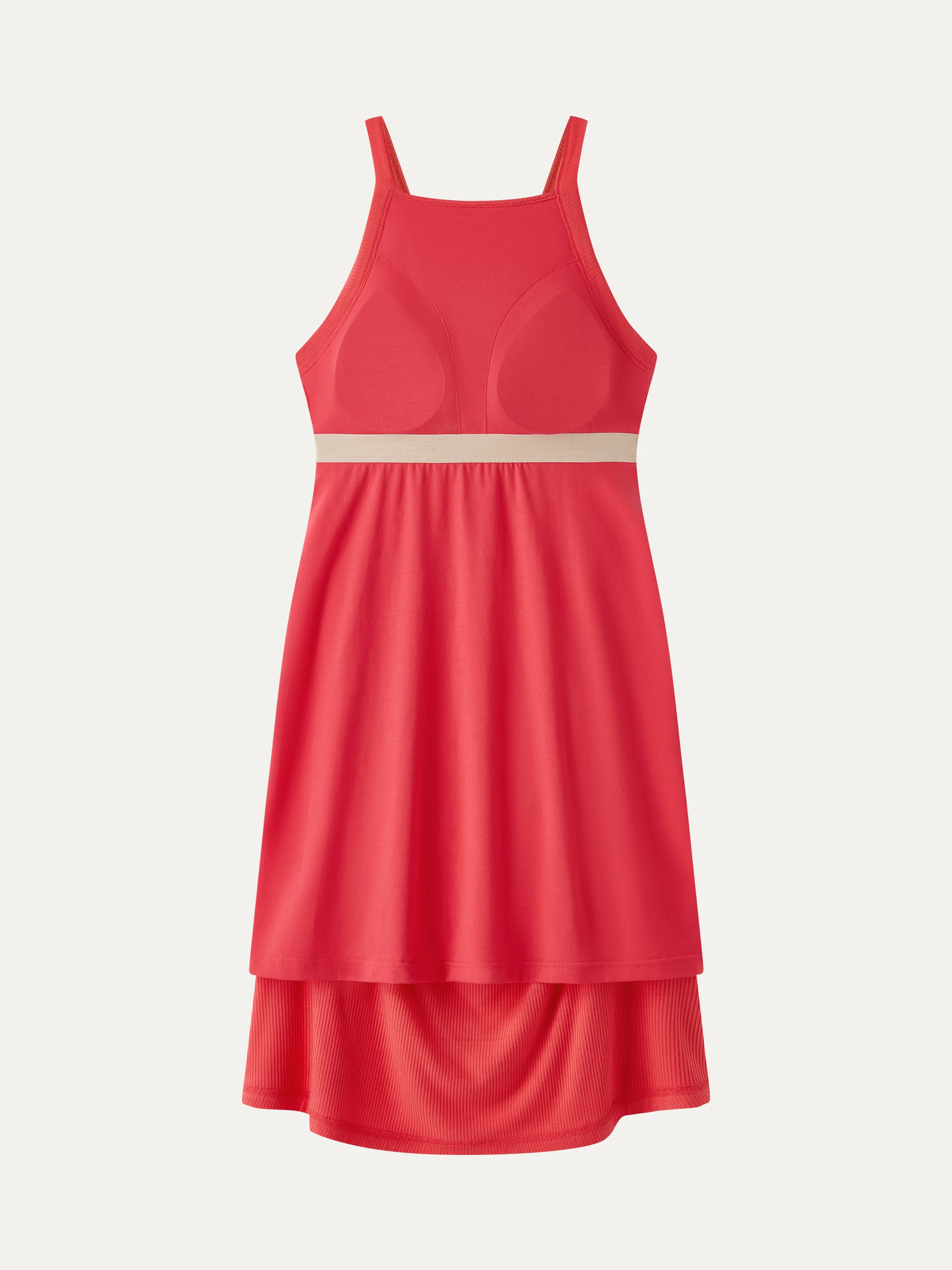 CoolTouch Square Neck Ruched Mini Bra Dress - Image 10