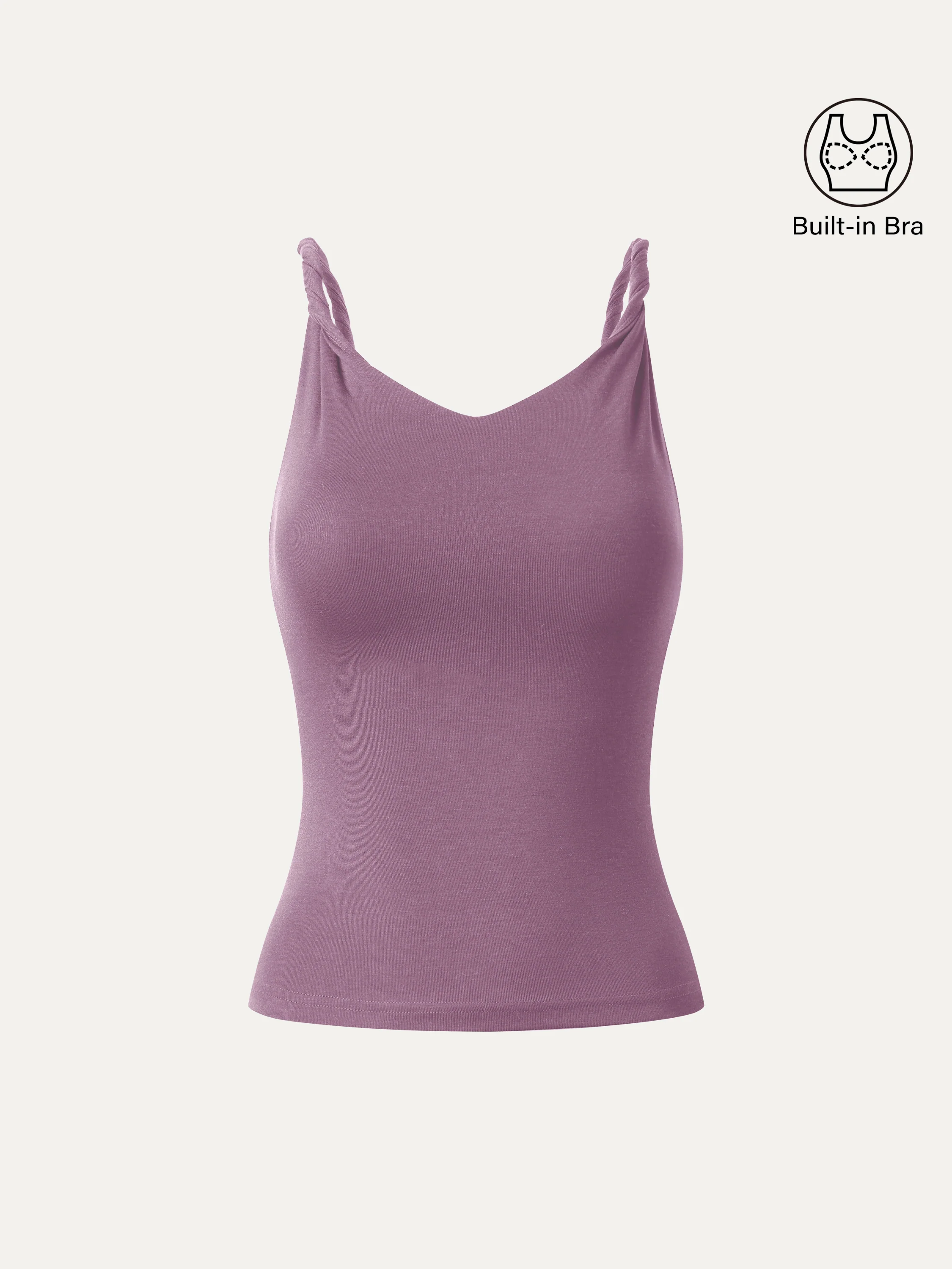 CoolTouch Twisted Strap V-Neck Bra Tank - Image 2