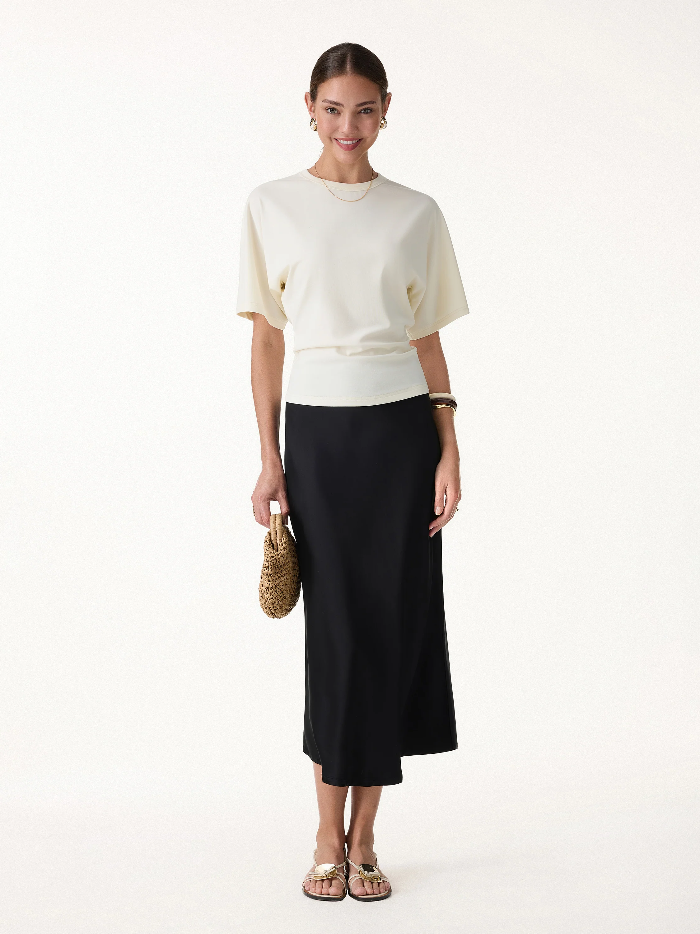Elevated Cotton-Blend Essential Tee - Image 3
