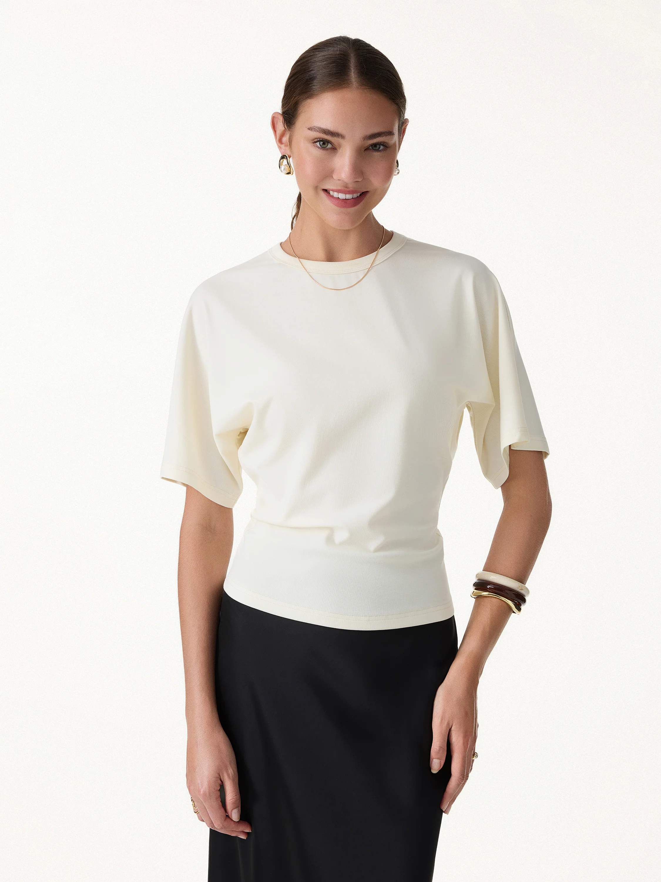 Elevated Cotton-Blend Essential Tee - Image 4