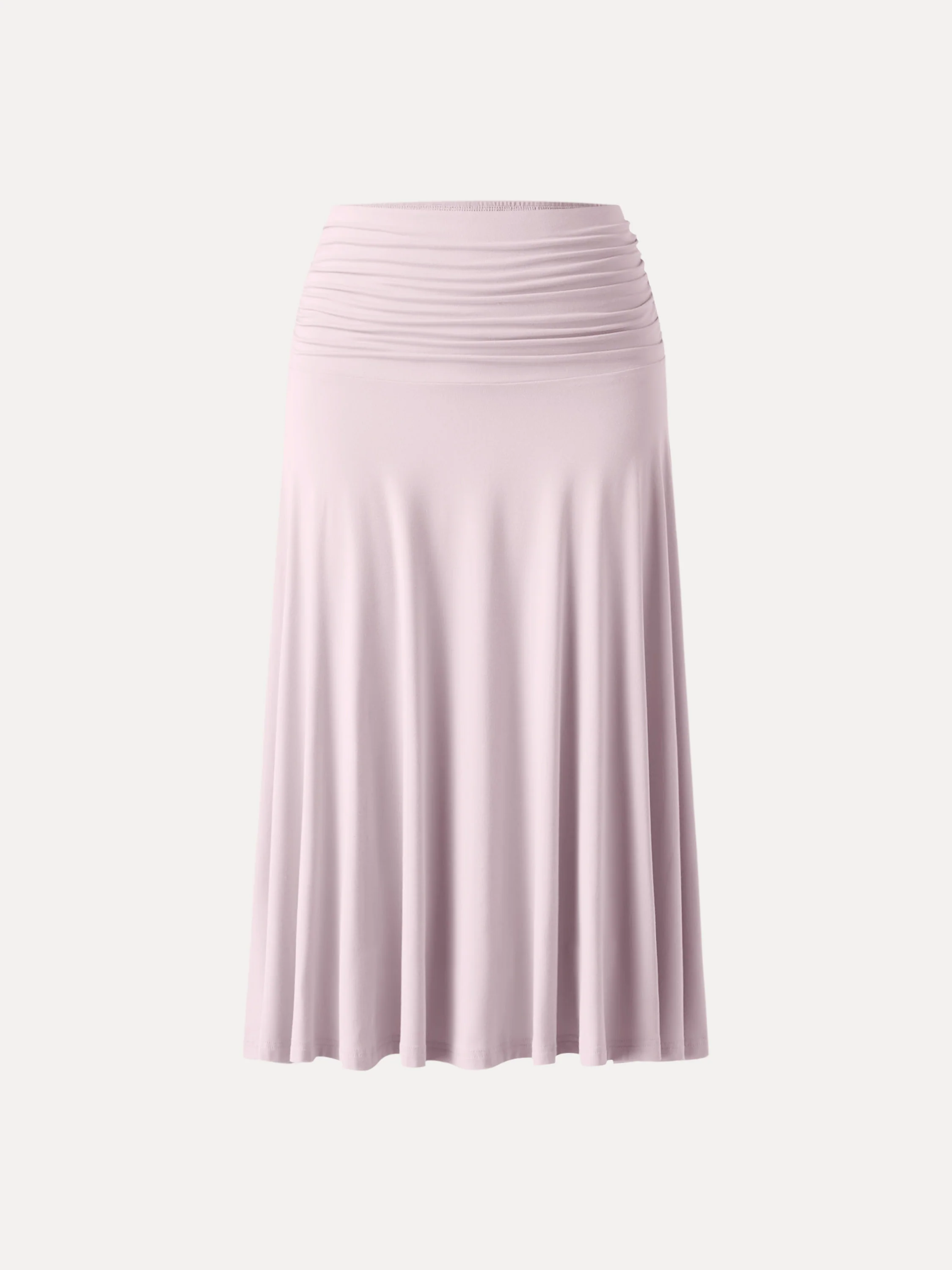 Flowy Side Ruched A-line Midi Skirt - Image 13