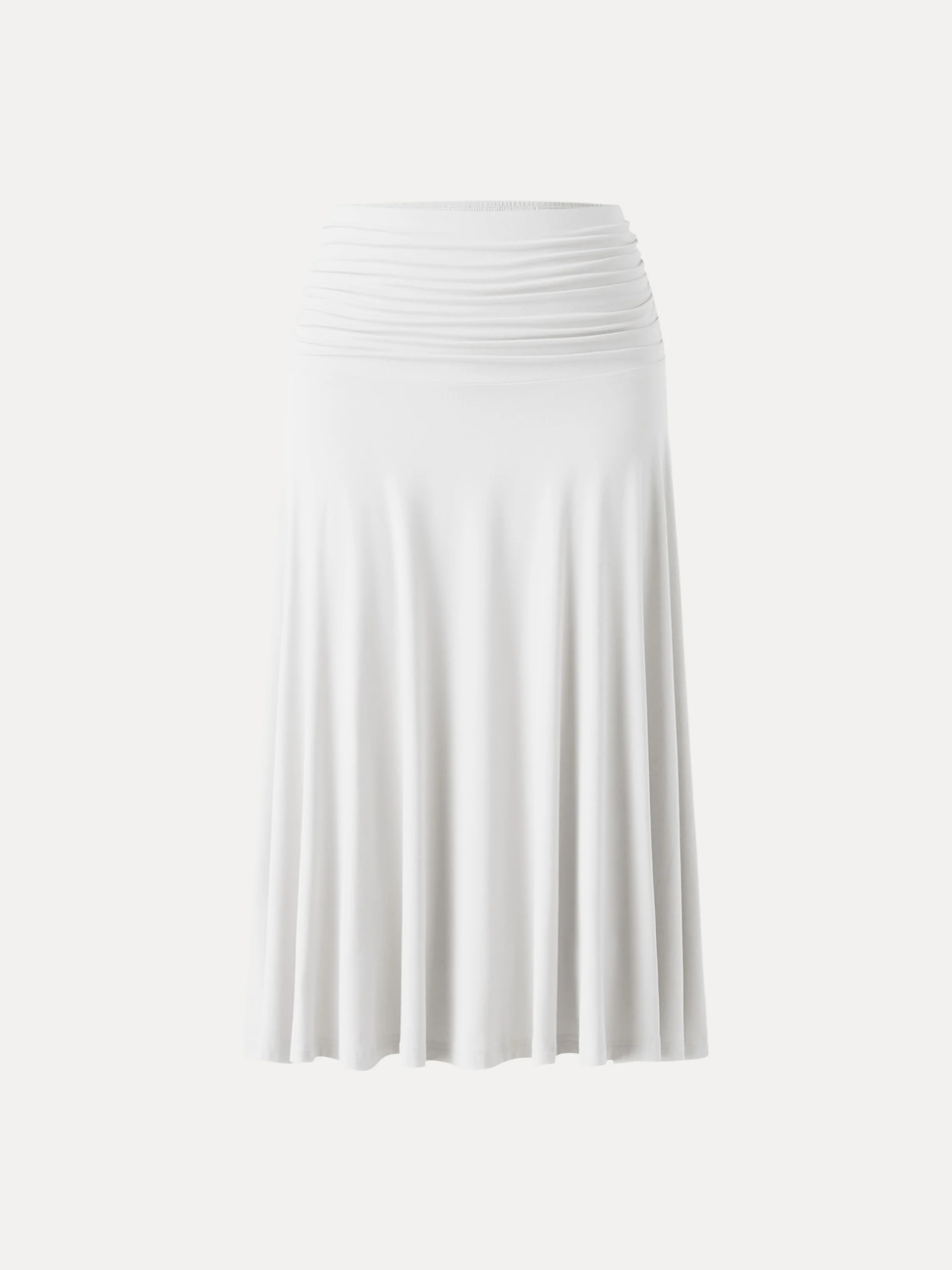 Flowy Side Ruched A-line Midi Skirt - Image 14