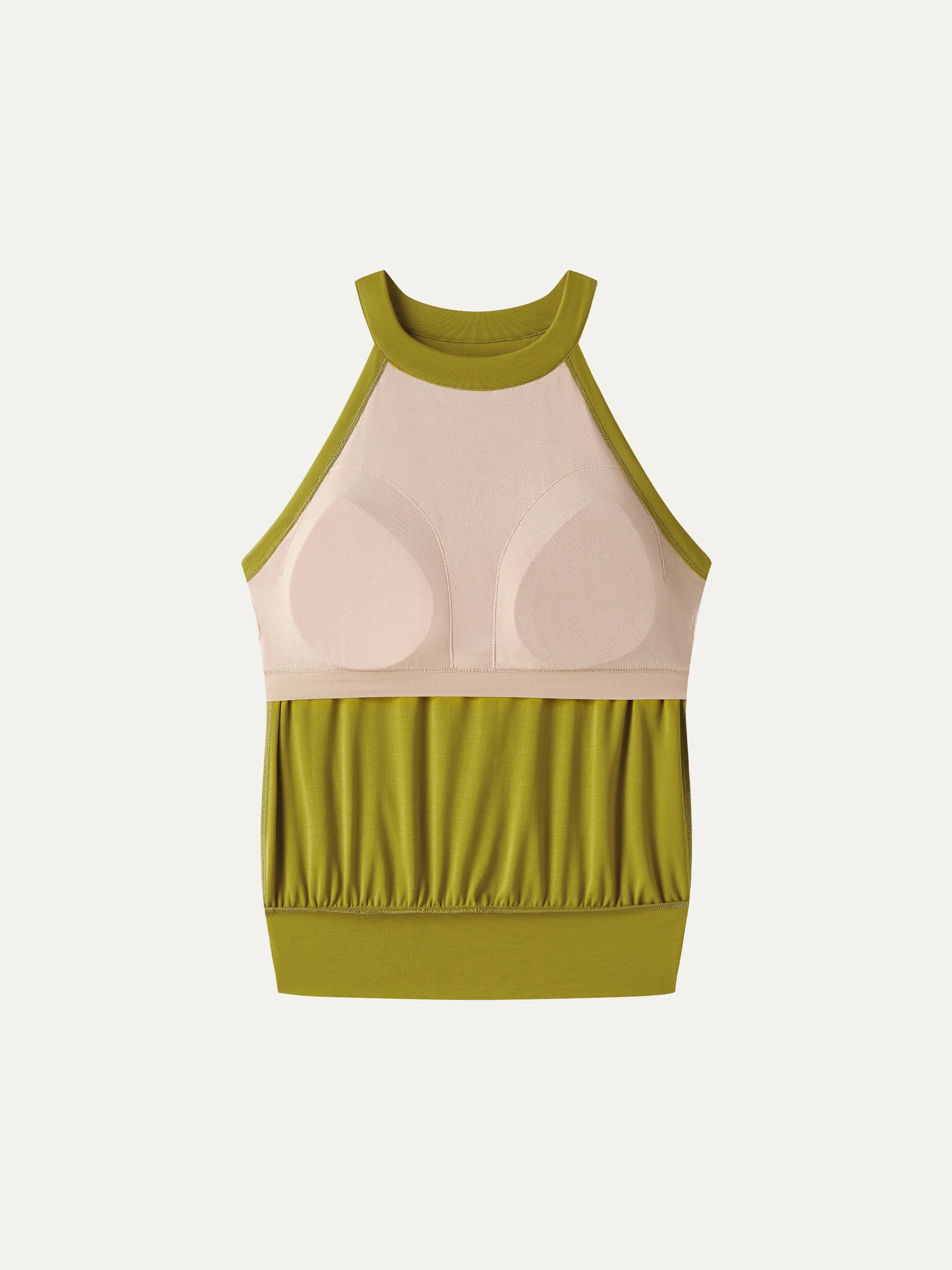 Halter Neck Banded Hem Bra Tank - Image 8