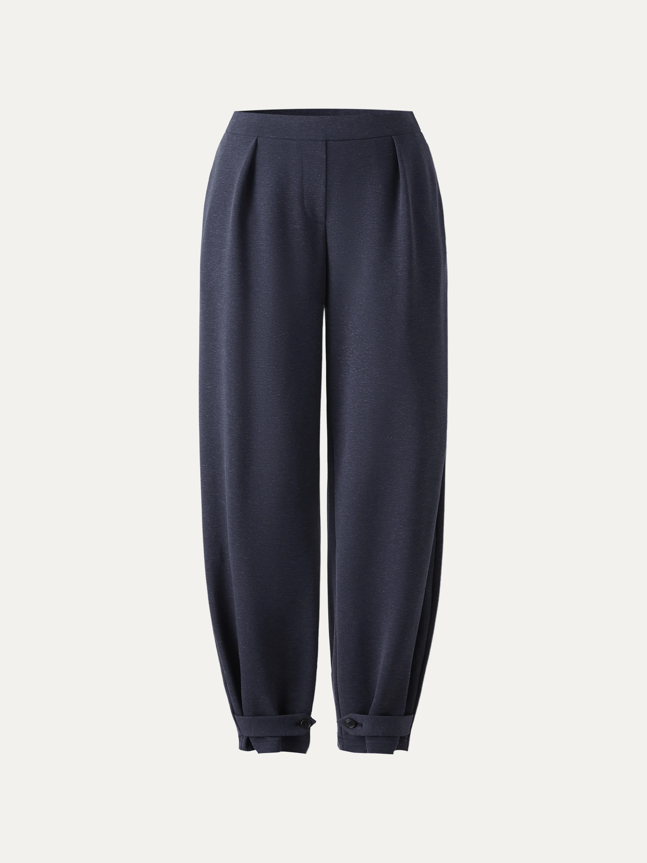 Linen-Like Breathable Barrel Leg Pants - Image 14