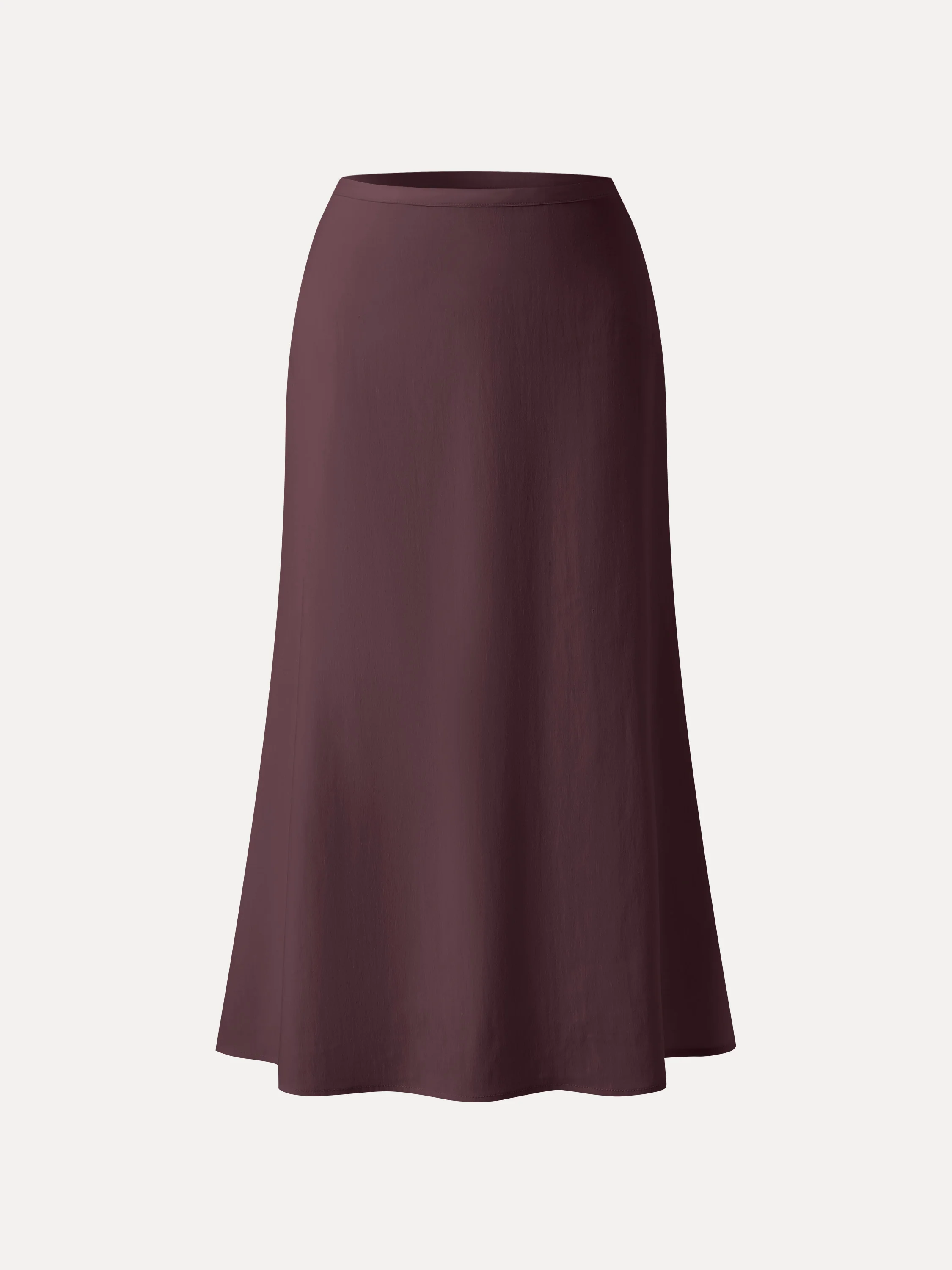 Lyocell-Linen Blend Maxi Flared Pull-On Skirt - Image 16