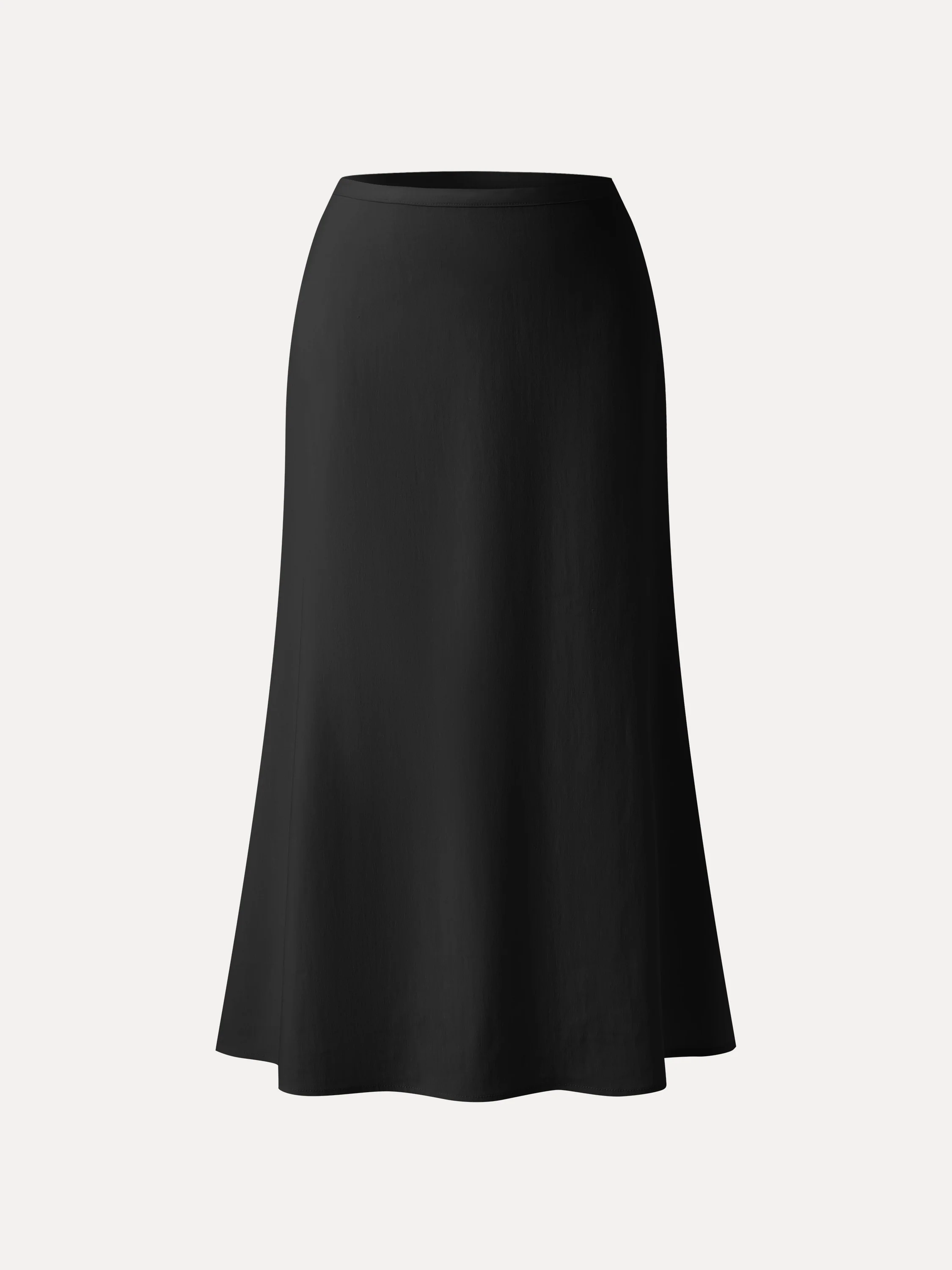 Lyocell-Linen Blend Maxi Flared Pull-On Skirt - Image 18