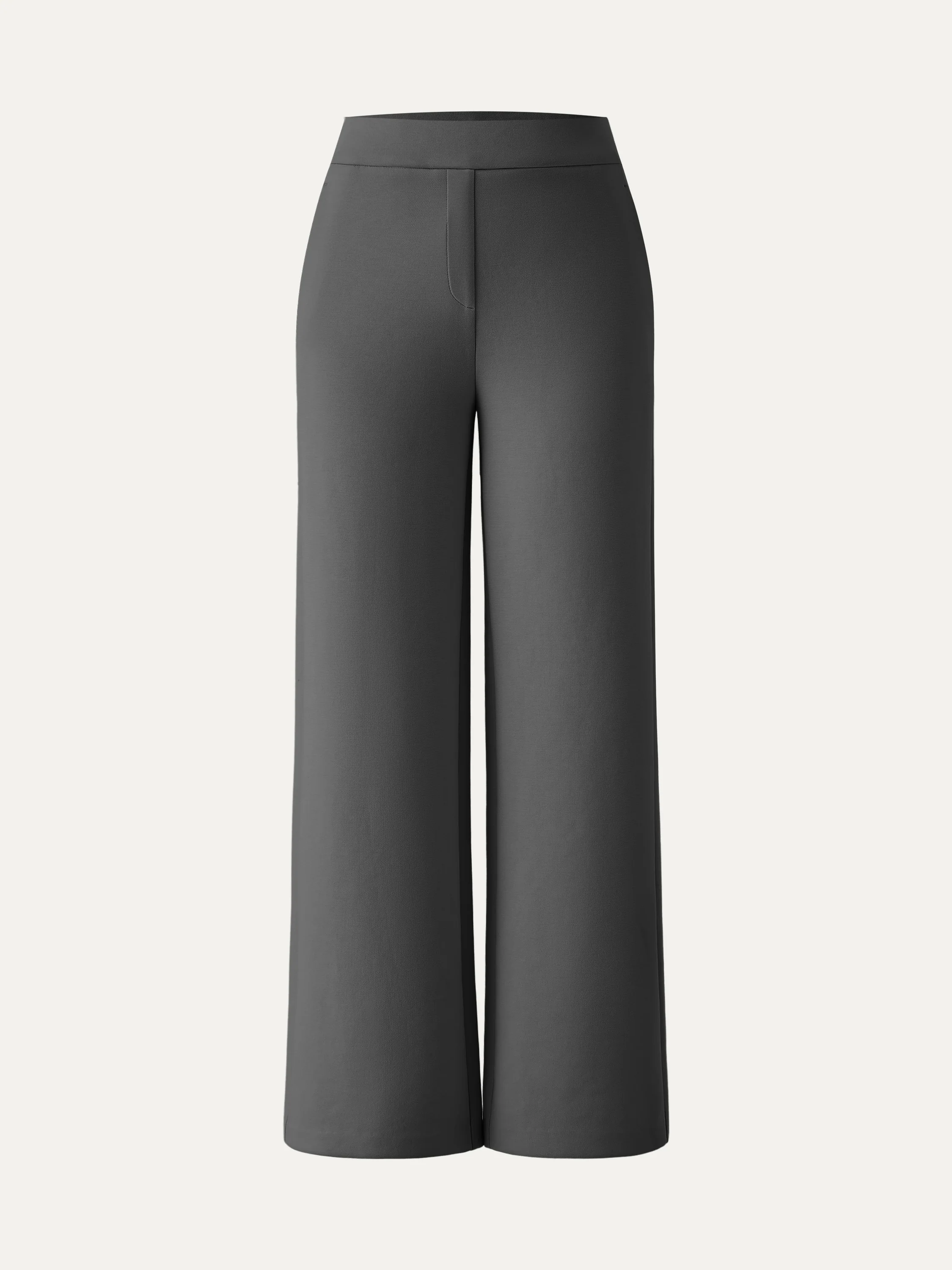 Textured Mid Rise Pull-on Straight Pant with Pockets - Image 13