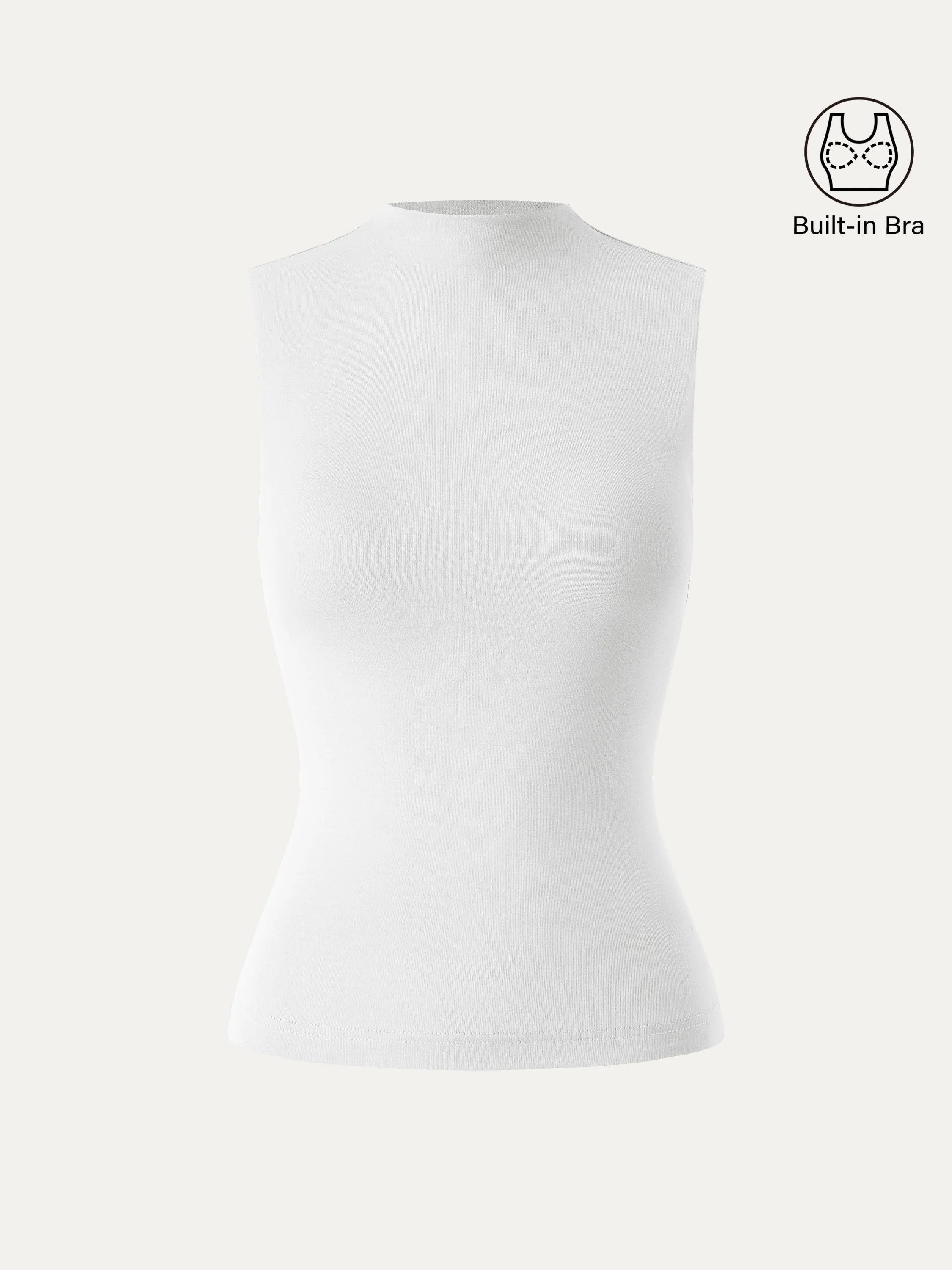 Mockneck New Airy Bra Tank - Image 3