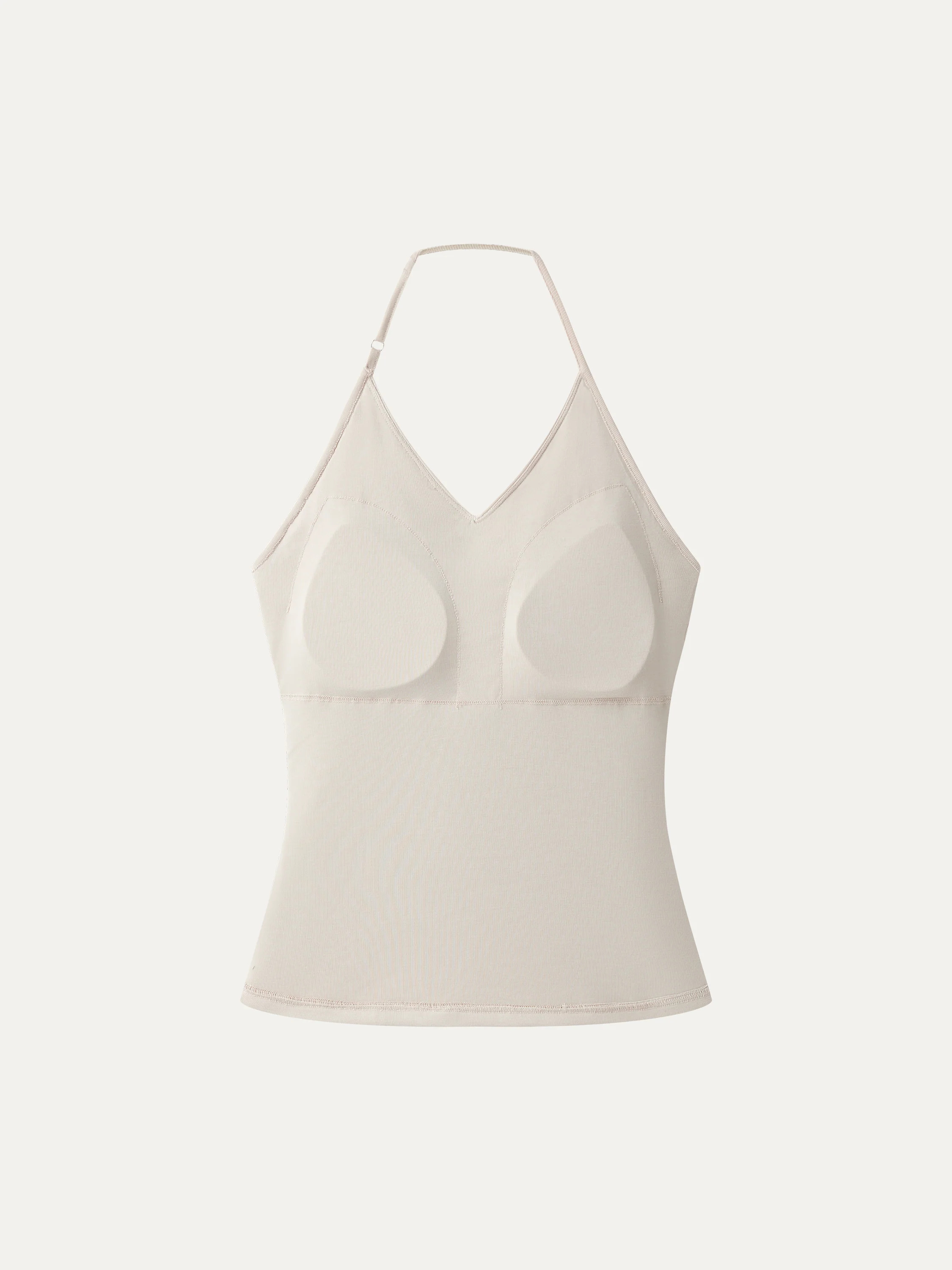 Modal Halter Neck Surplice Ruched Bandless Bra Top - Image 8
