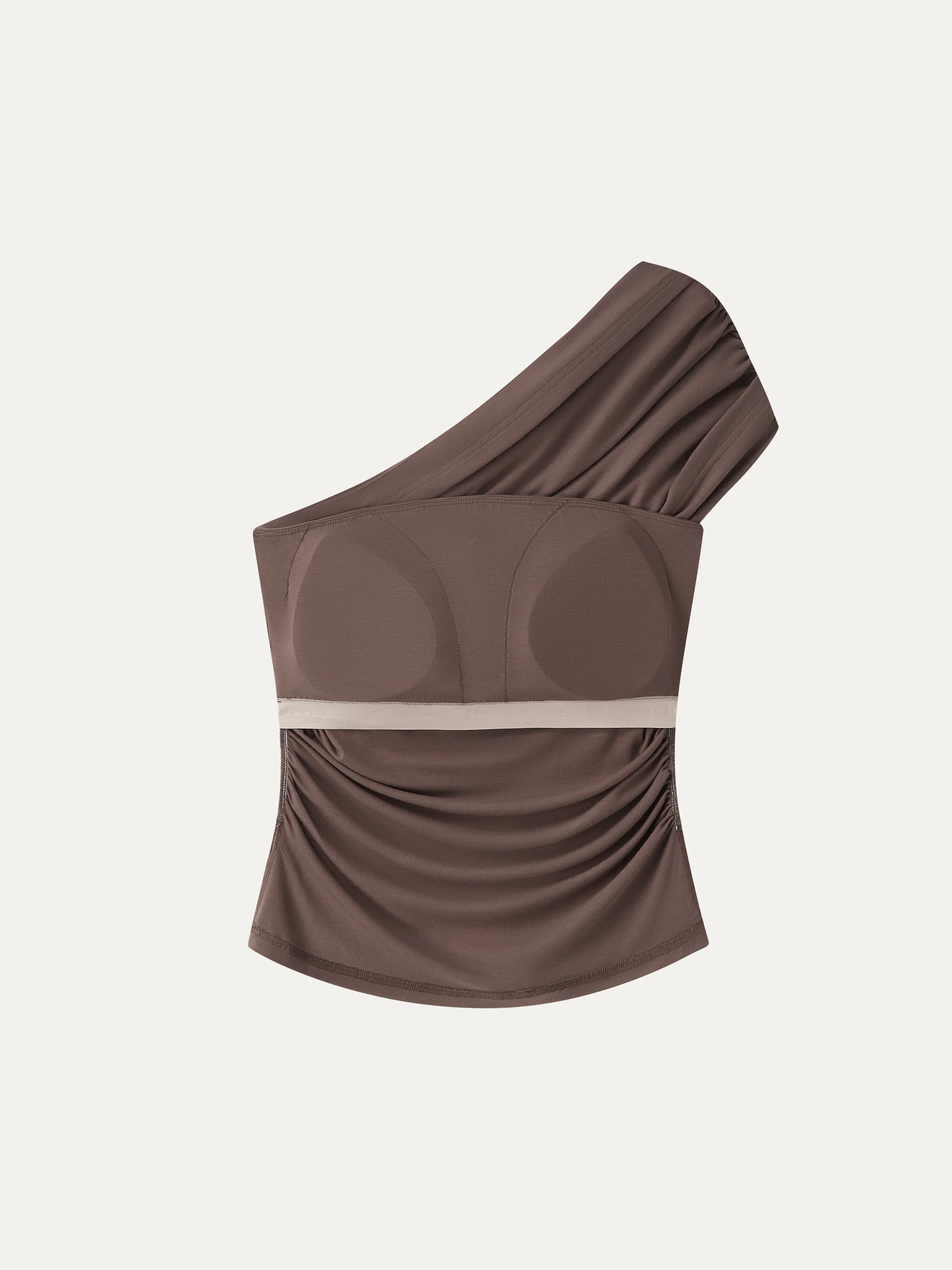 One Shoulder Gathered Bra Top - Image 10