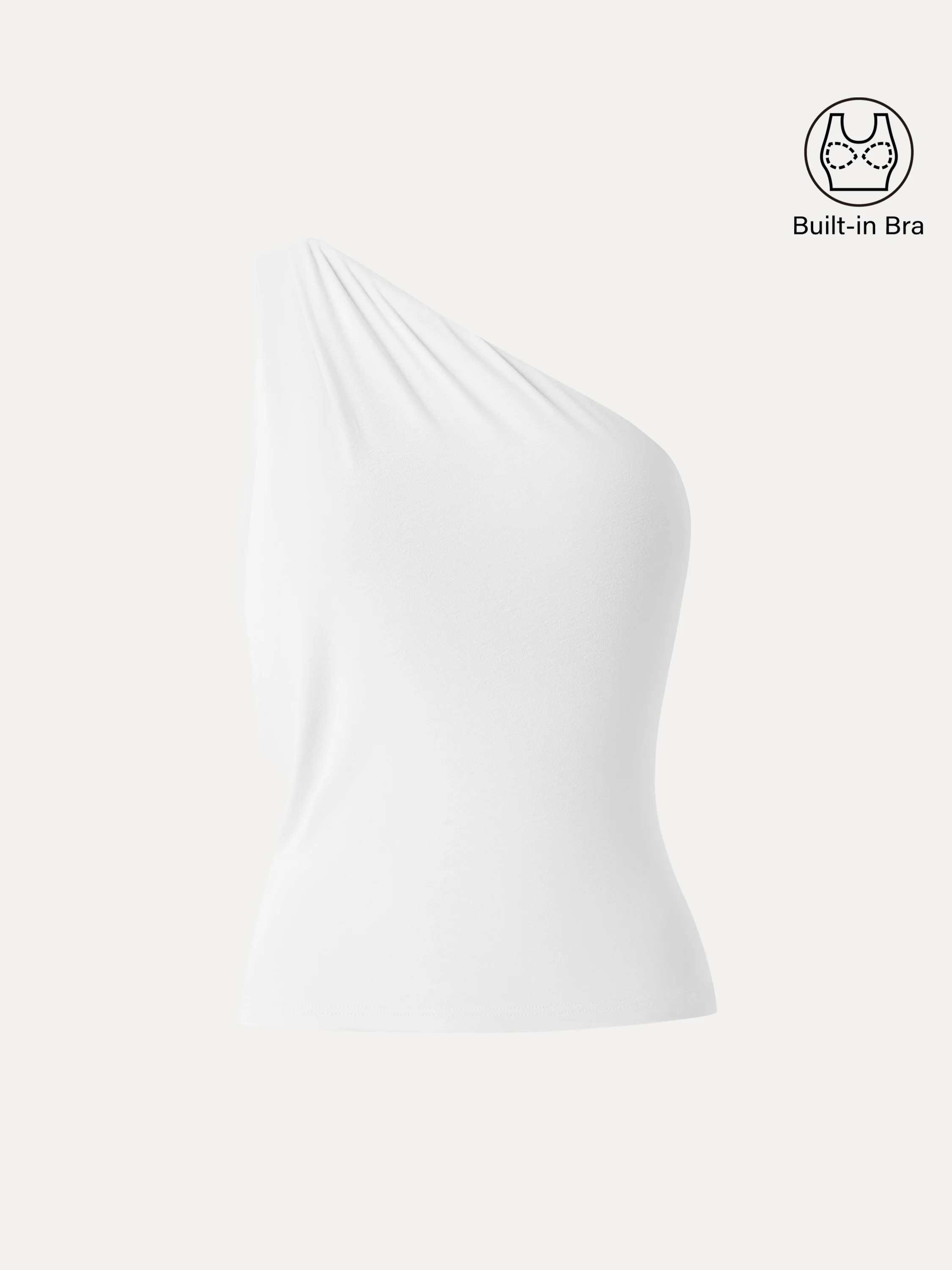 One Shoulder Cropped Bra Top - Image 10