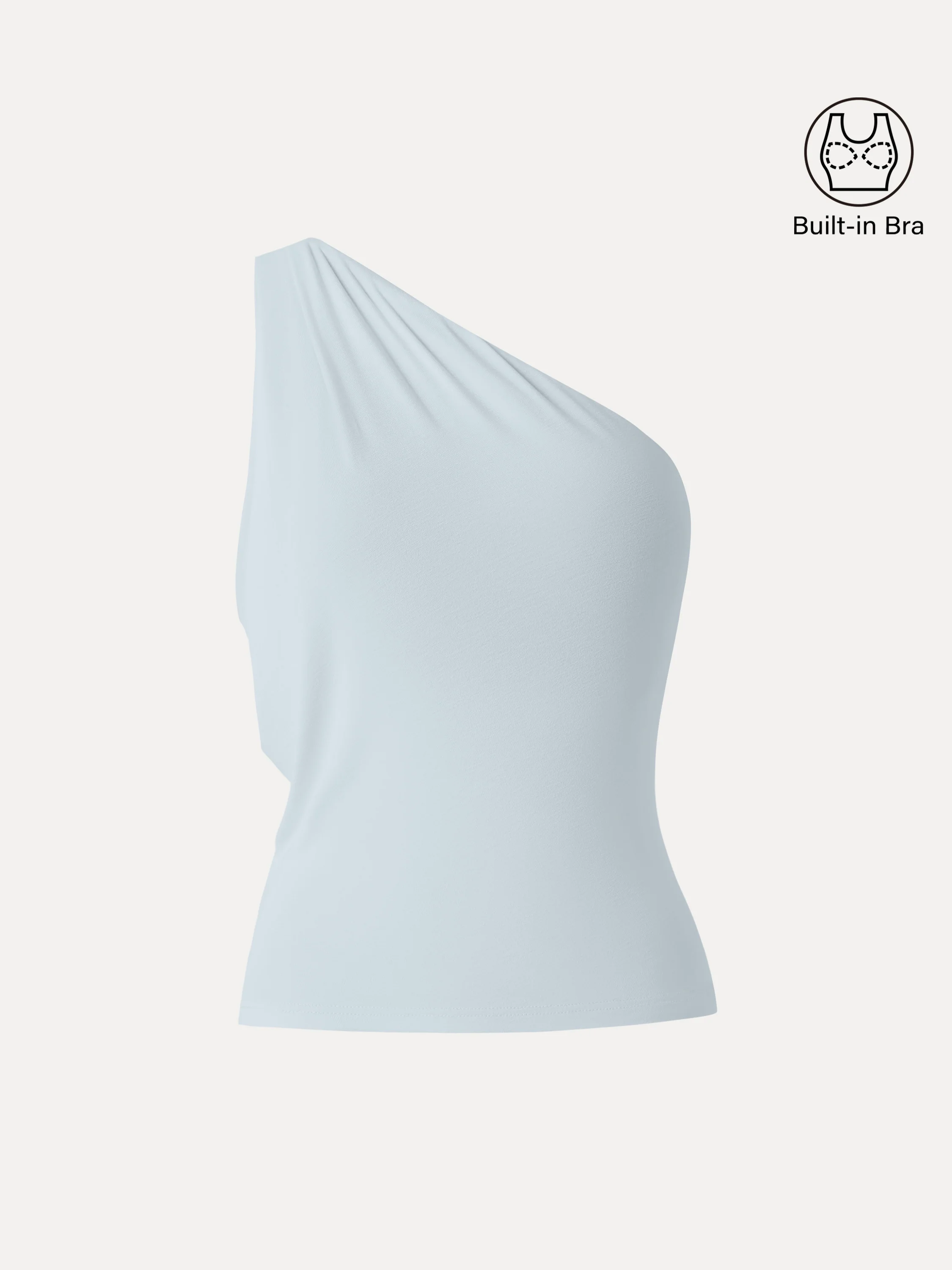 One Shoulder Cropped Bra Top - Image 12