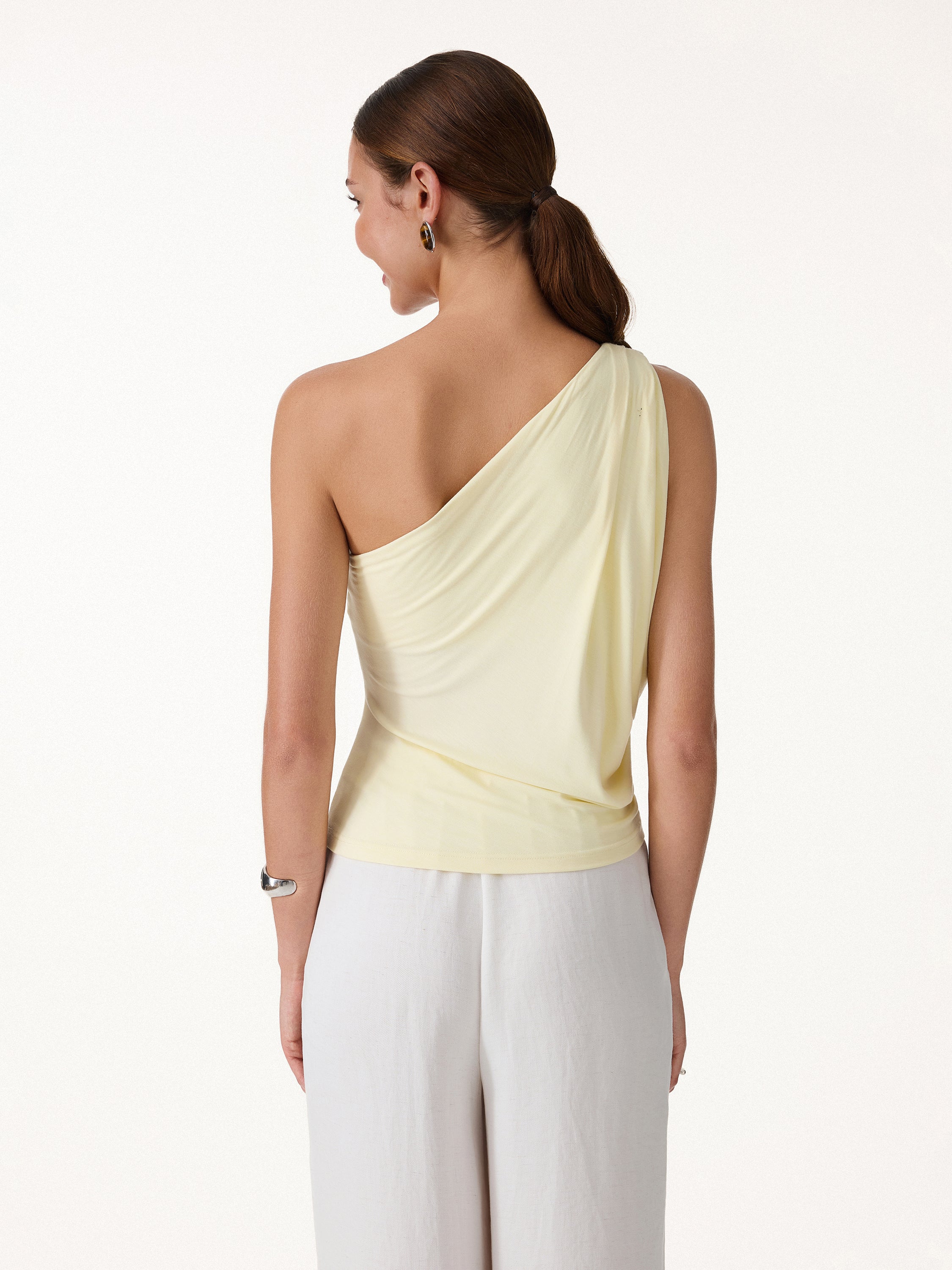 One Shoulder Cropped Bra Top - Image 6