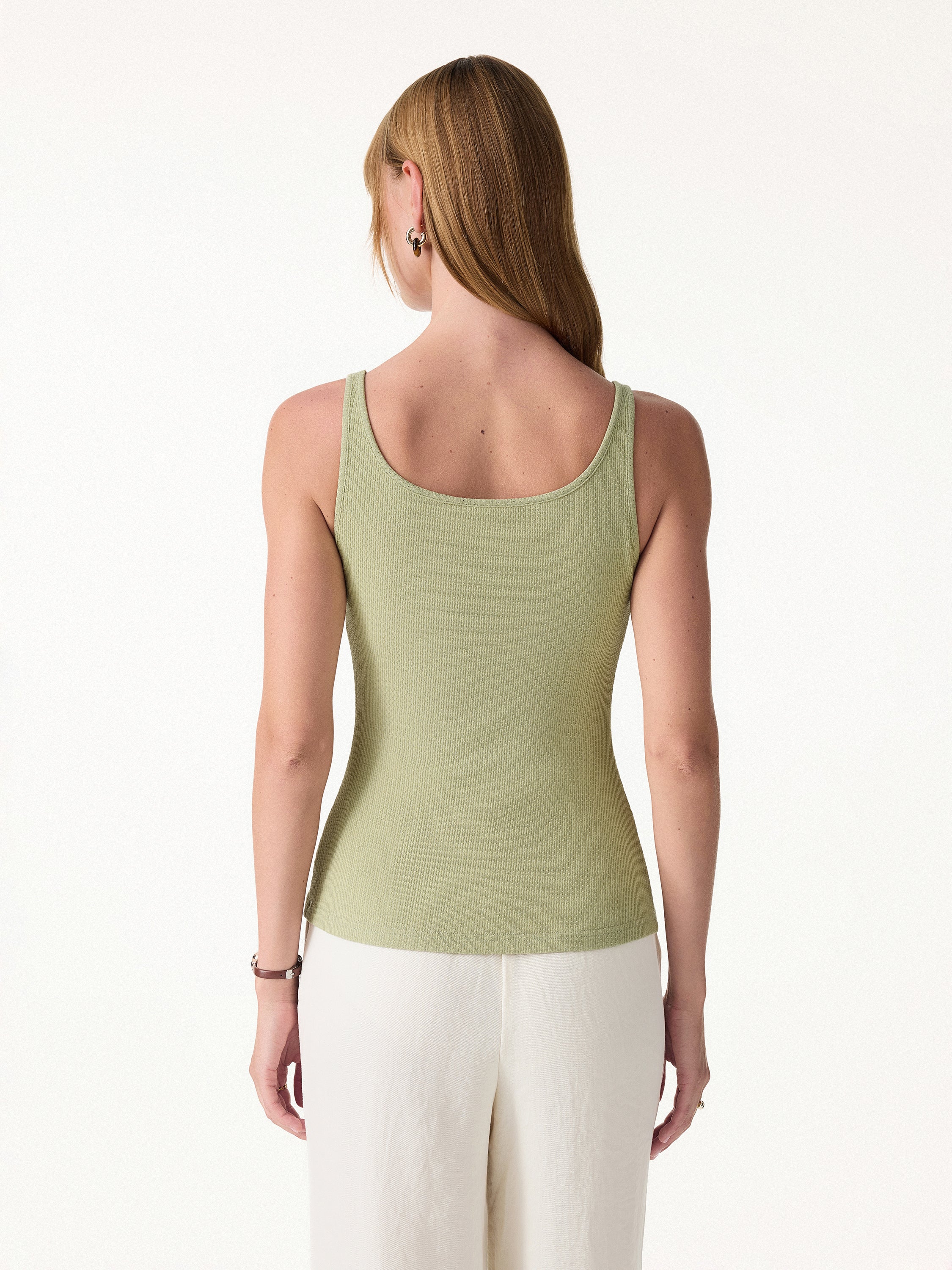Pointelle Essential U-Neck Bra Tank - Image 4