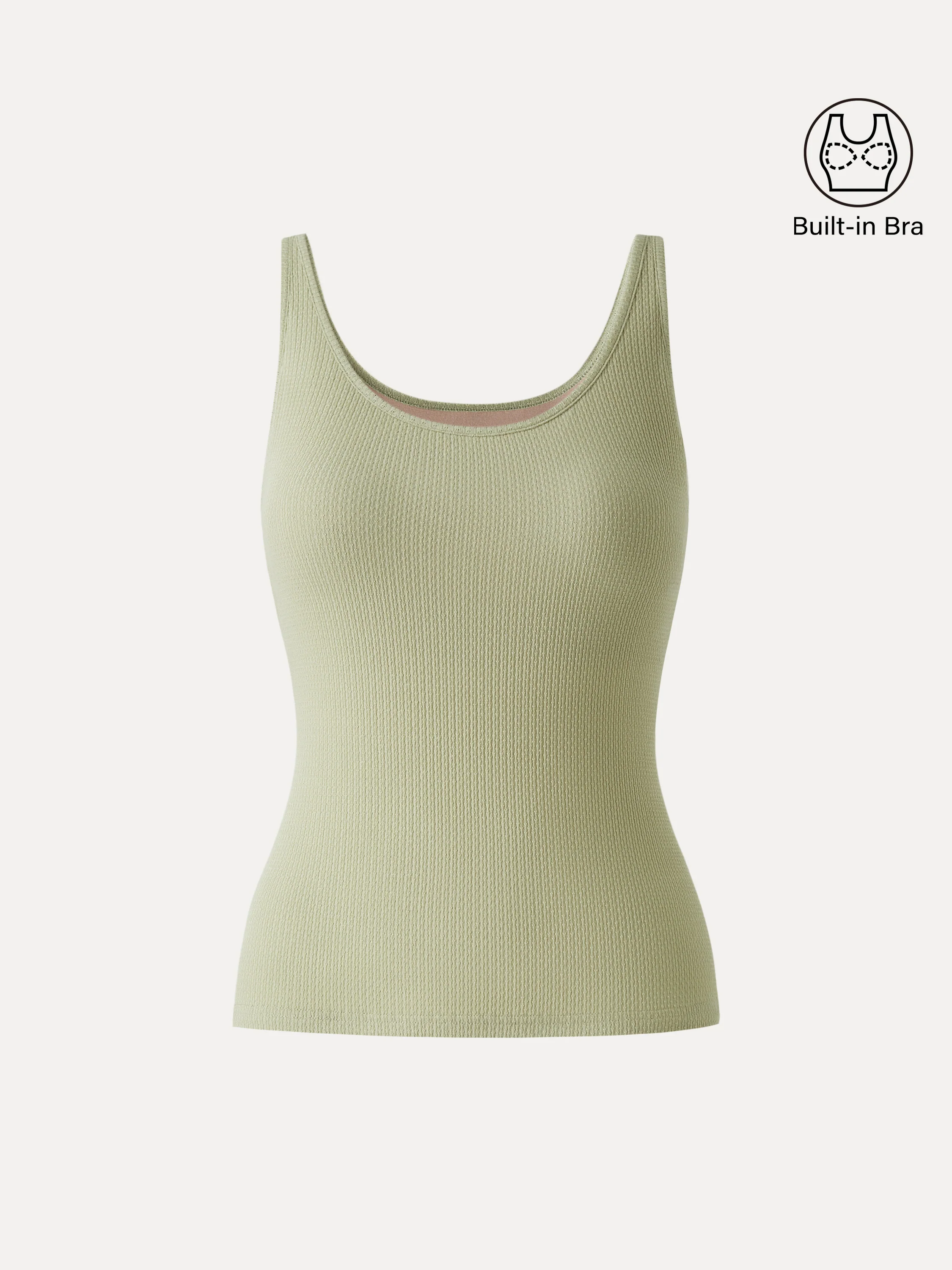 Pointelle Essential U-Neck Bra Tank - Image 7