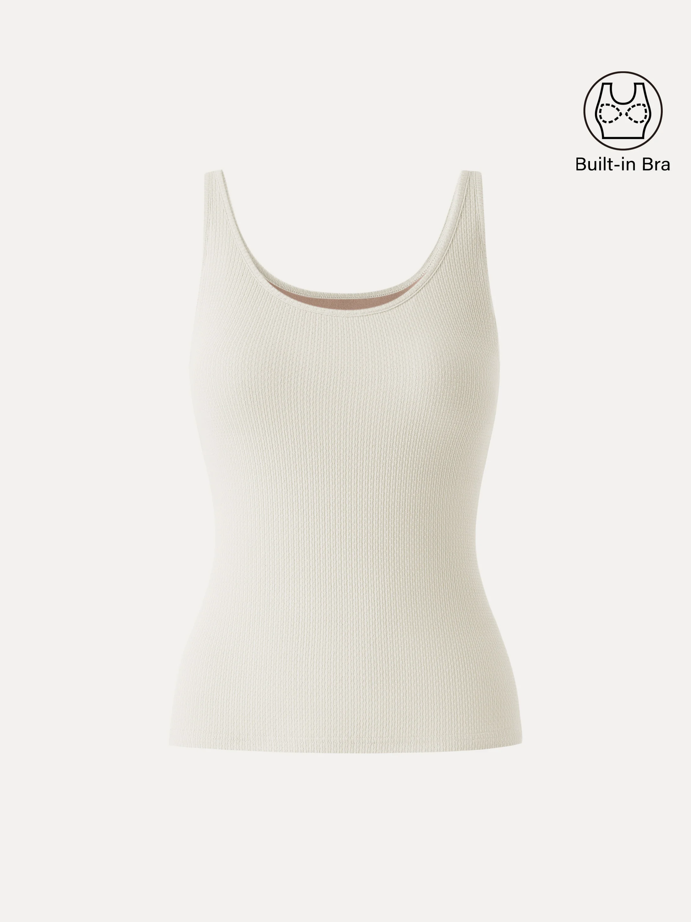 Pointelle Essential U-Neck Bra Tank - Image 9