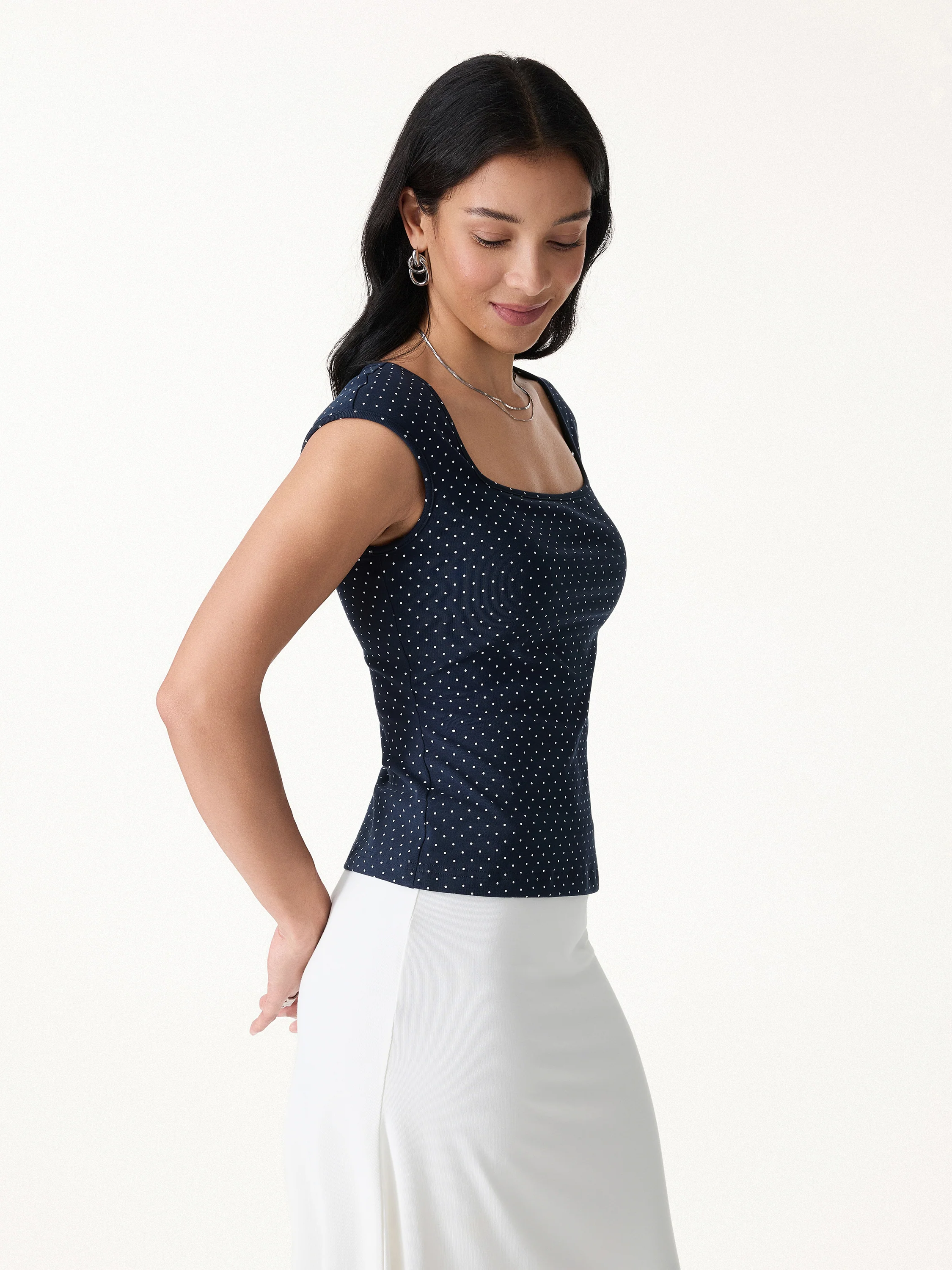 Polka Dots Square Neck Bra Top - Image 7