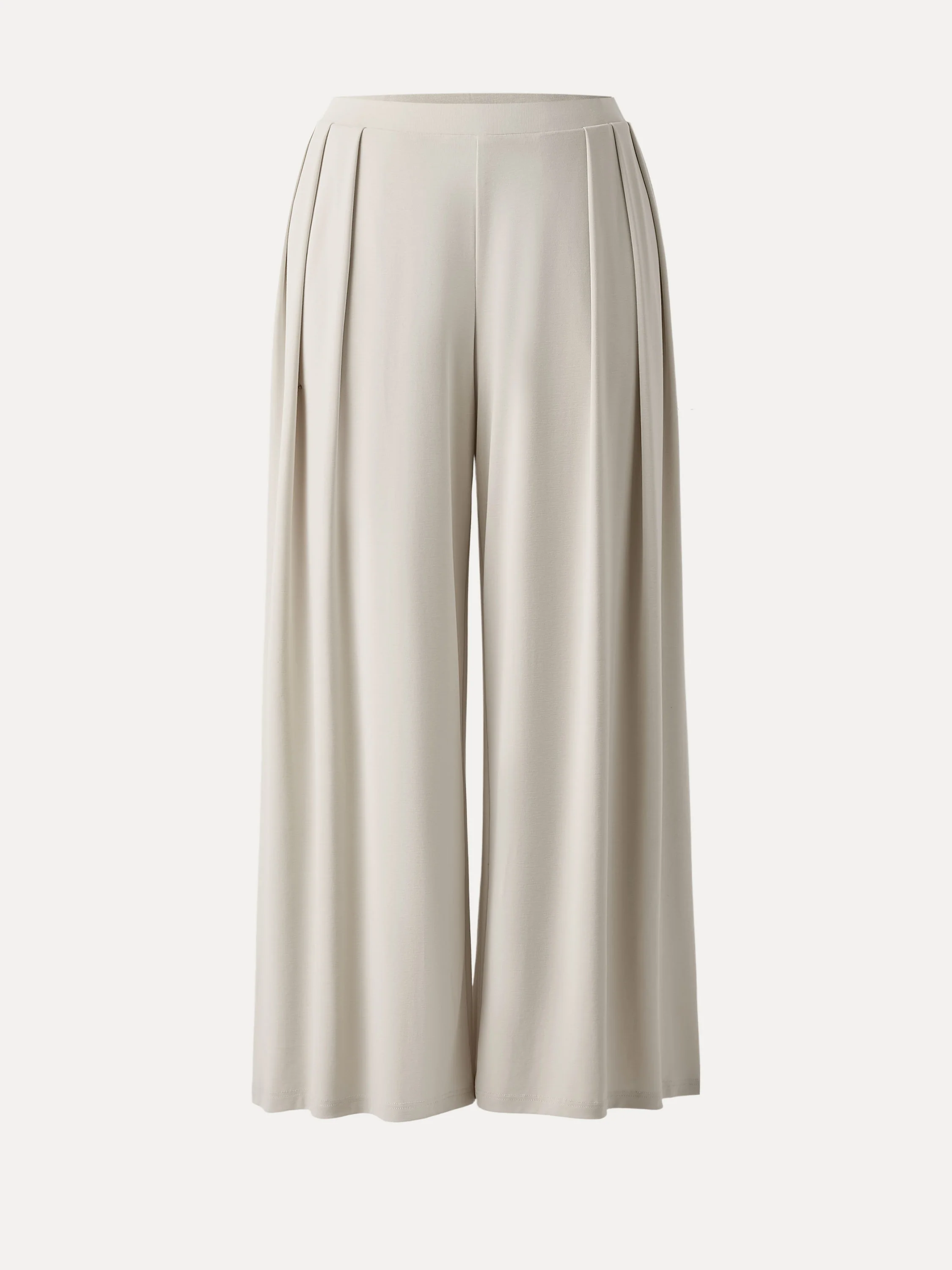 Sandwashed Mid Rise Pleated Wide Leg Palazzo Pant with Pockets - Image 6