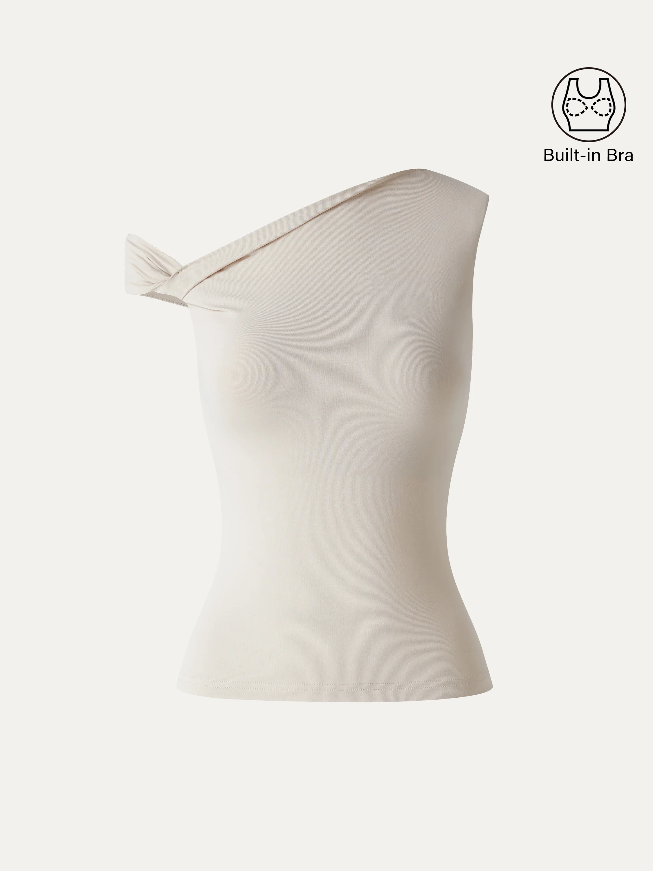 SkinKiss Asymmetrical Shoulder Bra Top - Image 9