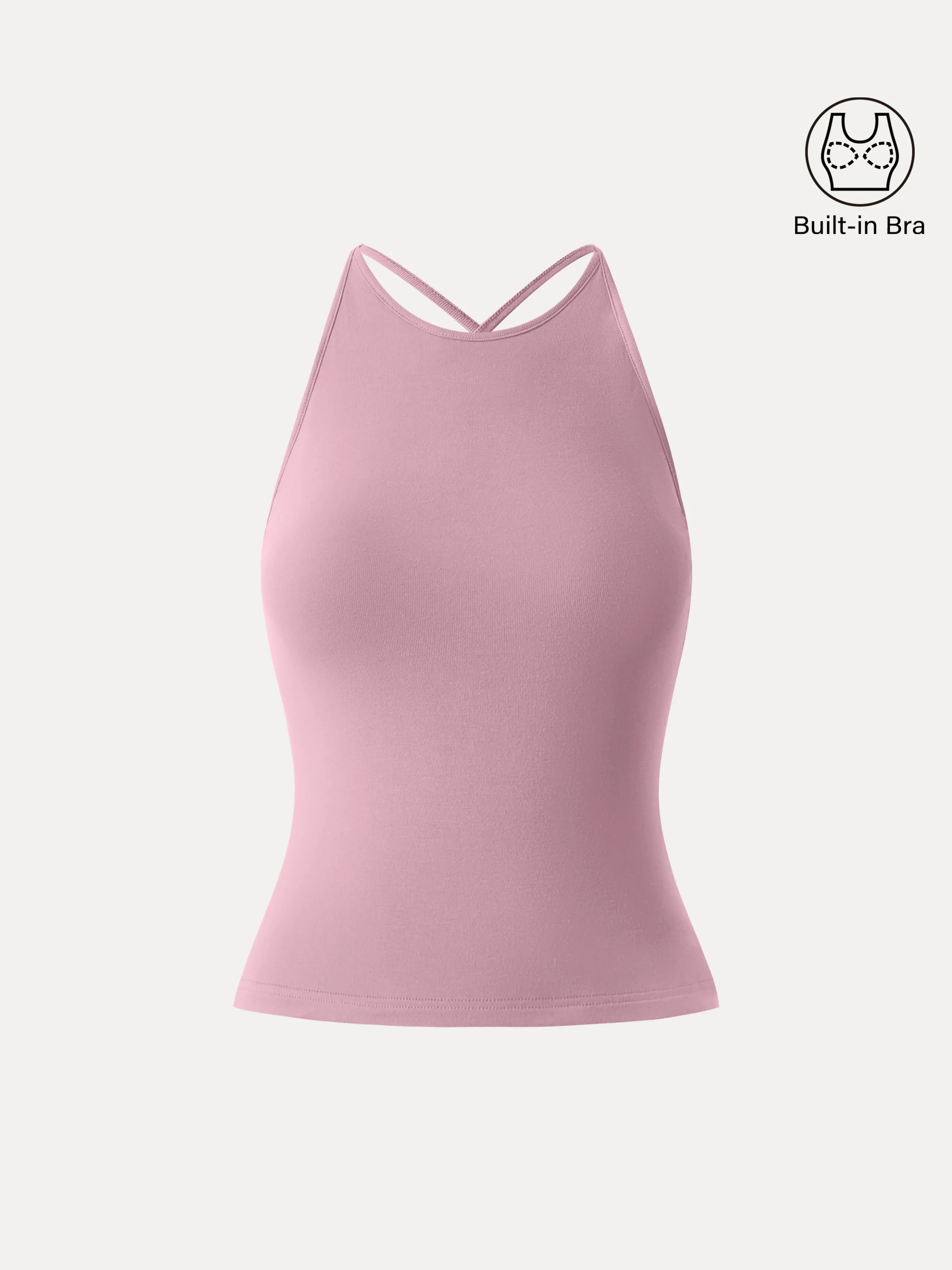 SkinKiss Round Neck Cross-Back Bandless Bra Top - Image 13
