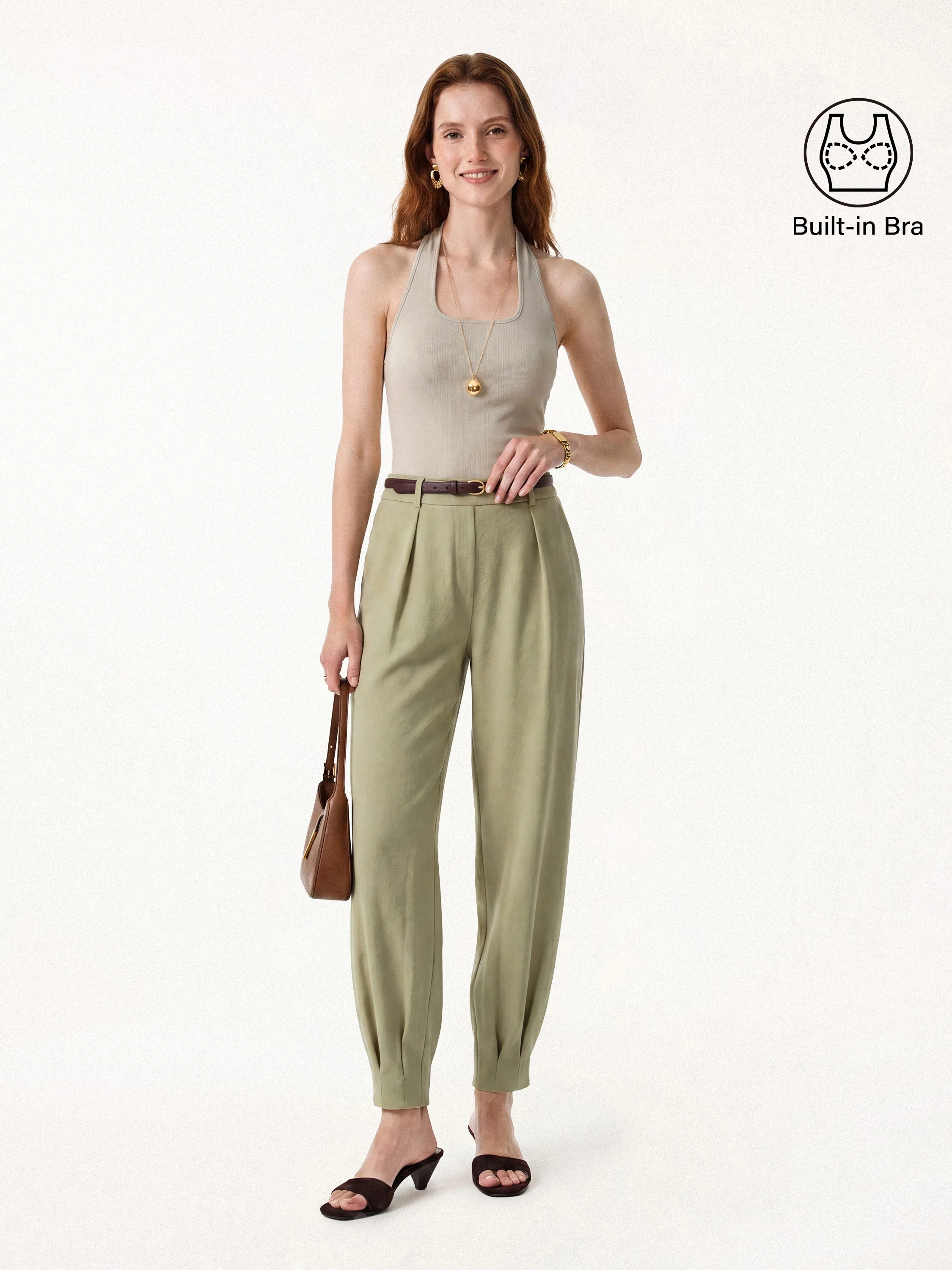 Square Halter Neck Bra Tank - Image 5