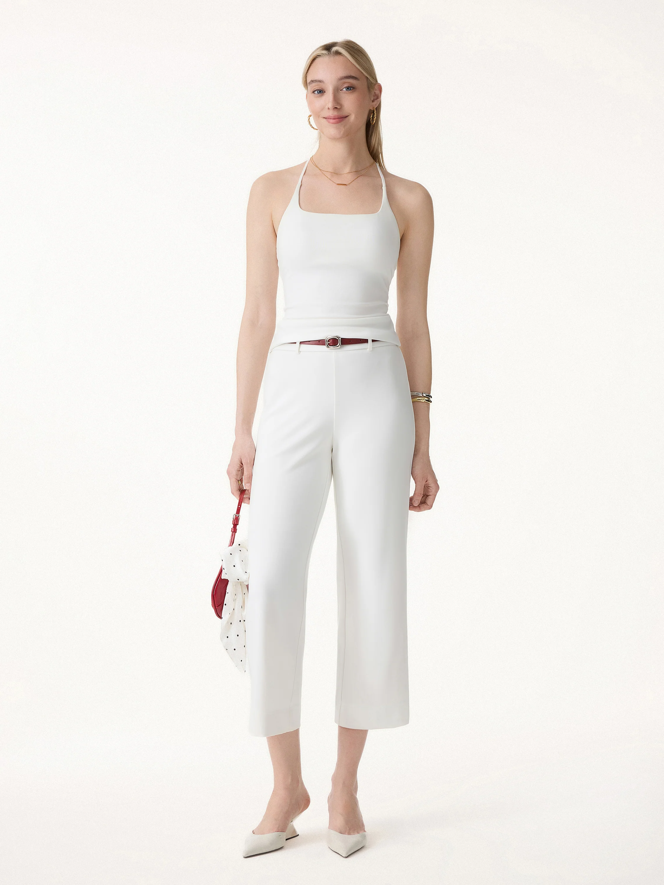 Square Neck Spaghetti Bra Tank - Image 5