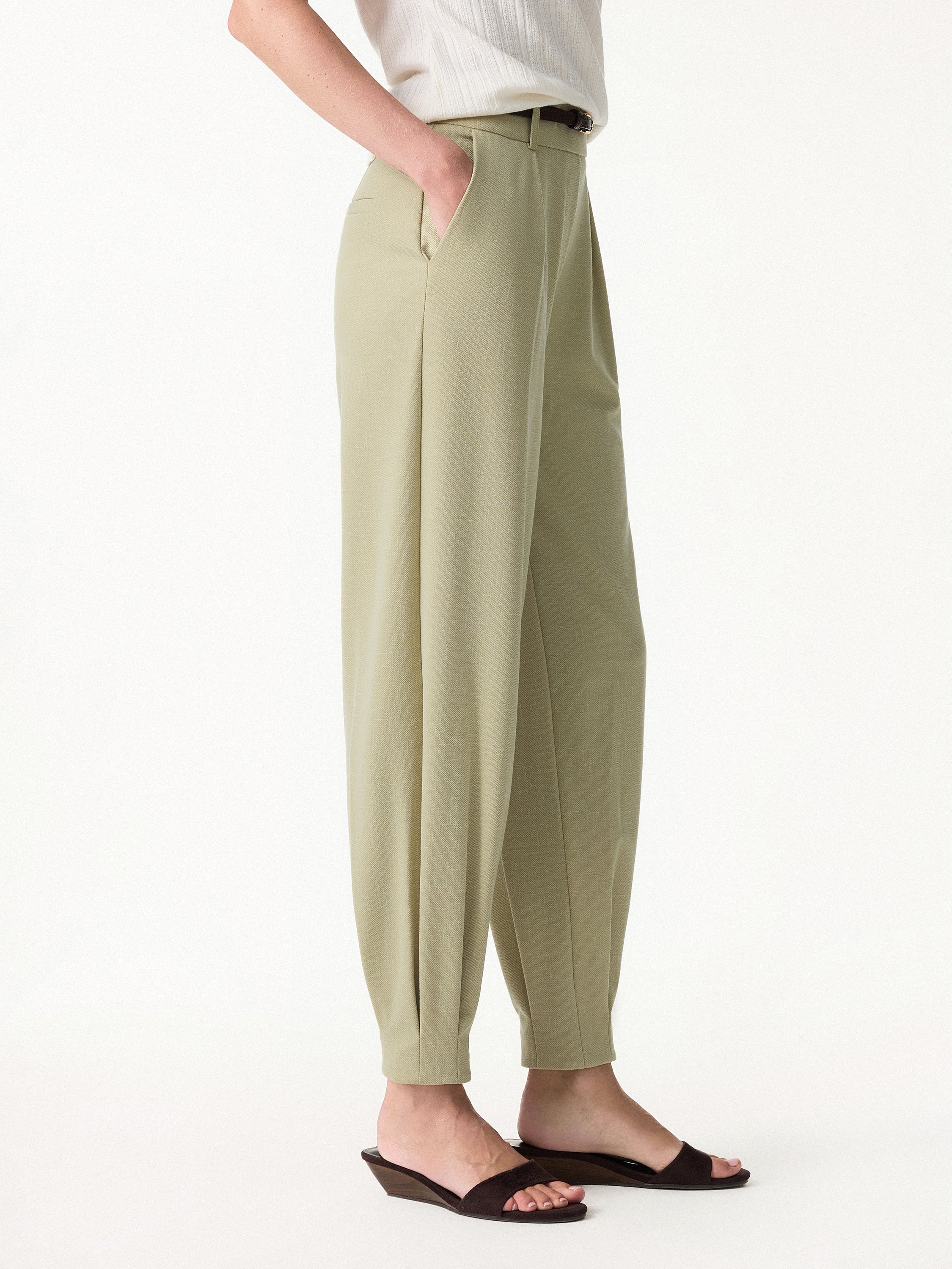 Stretch Linen-Like Wrinkle-Resistant Tapered Pant - Image 12