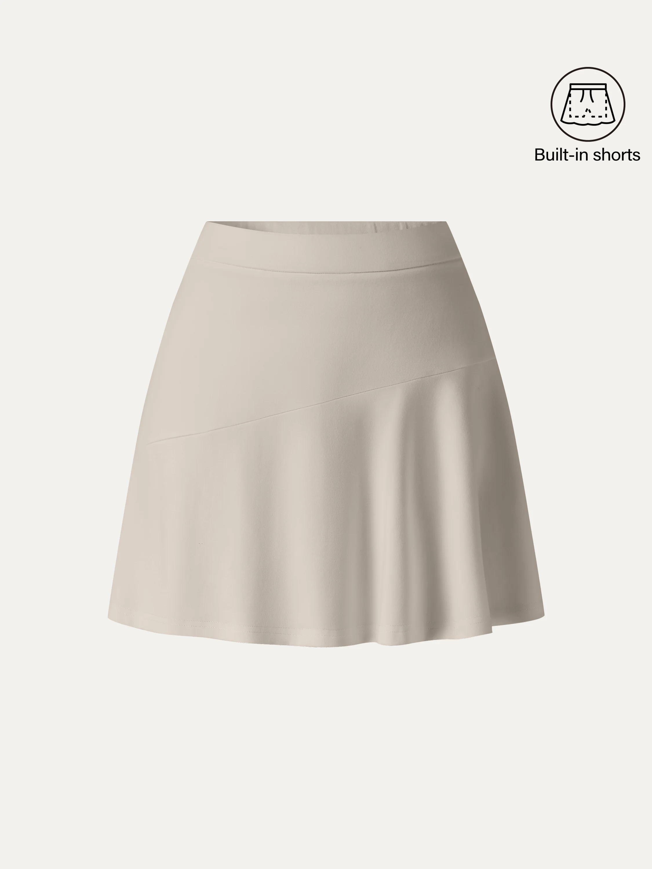 Stretch Ponte Mid Rise Pull-on Skirt - Image 2