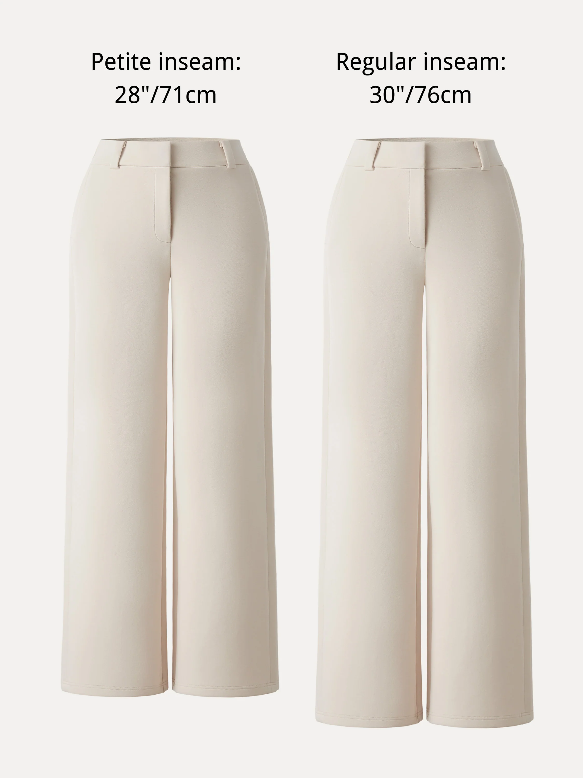 Stretchy Mid Rise Fly-Front Wide Leg Trouser - Image 13