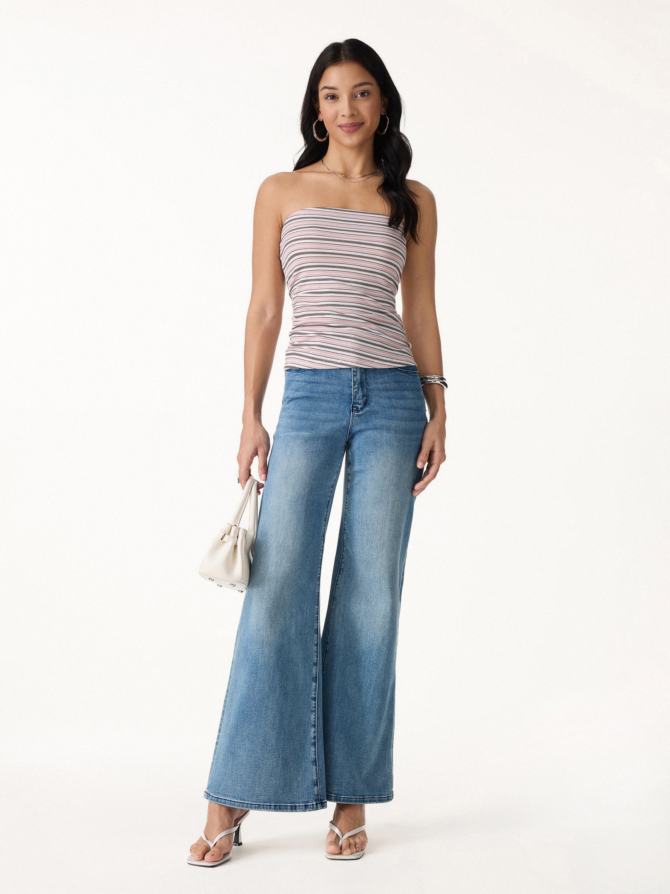 Striped Bra Tube Top - Image 5